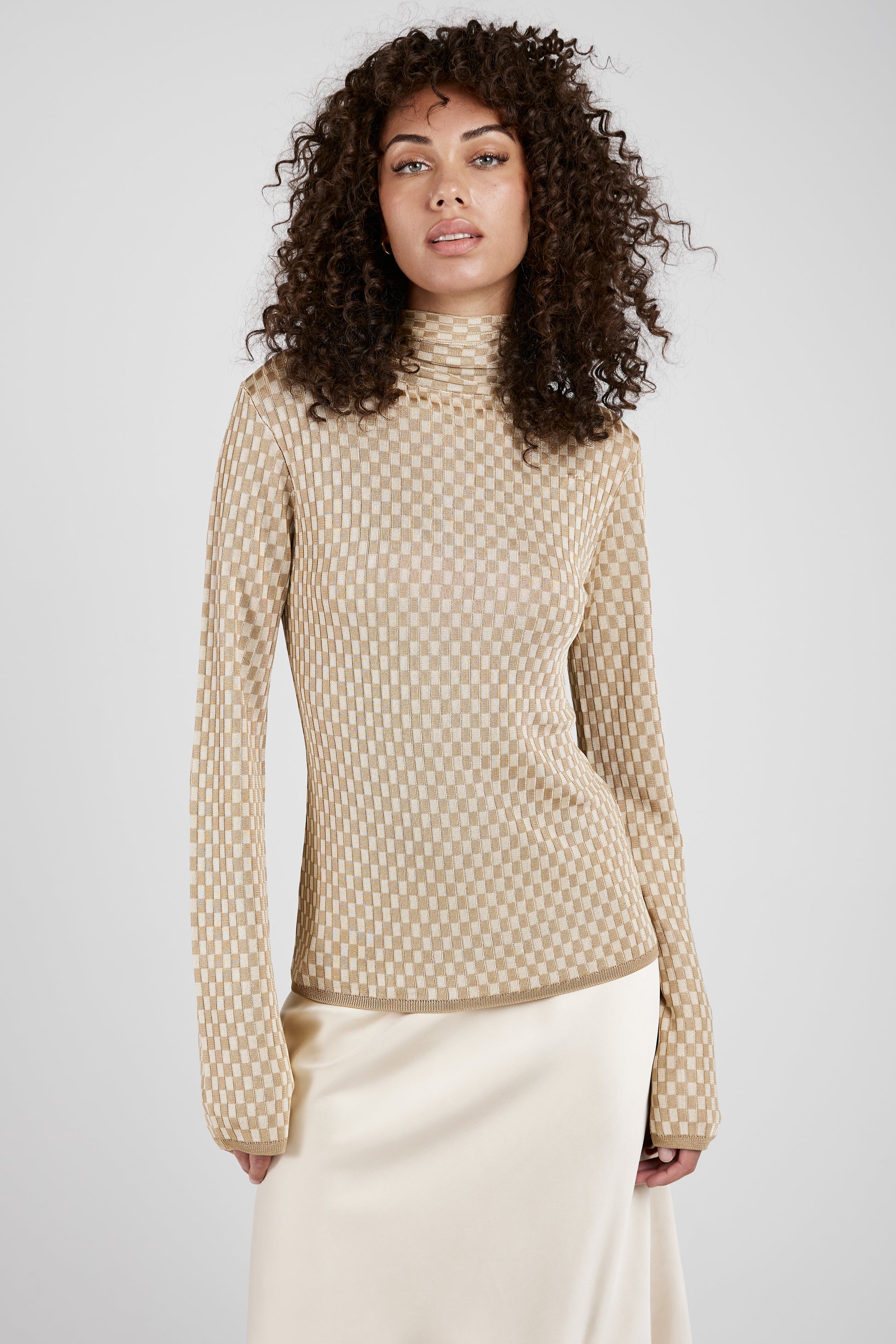 AERON Meliora Long Sleeve Top in Brulée