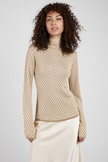 AERON Meliora Long Sleeve Top in Brulée