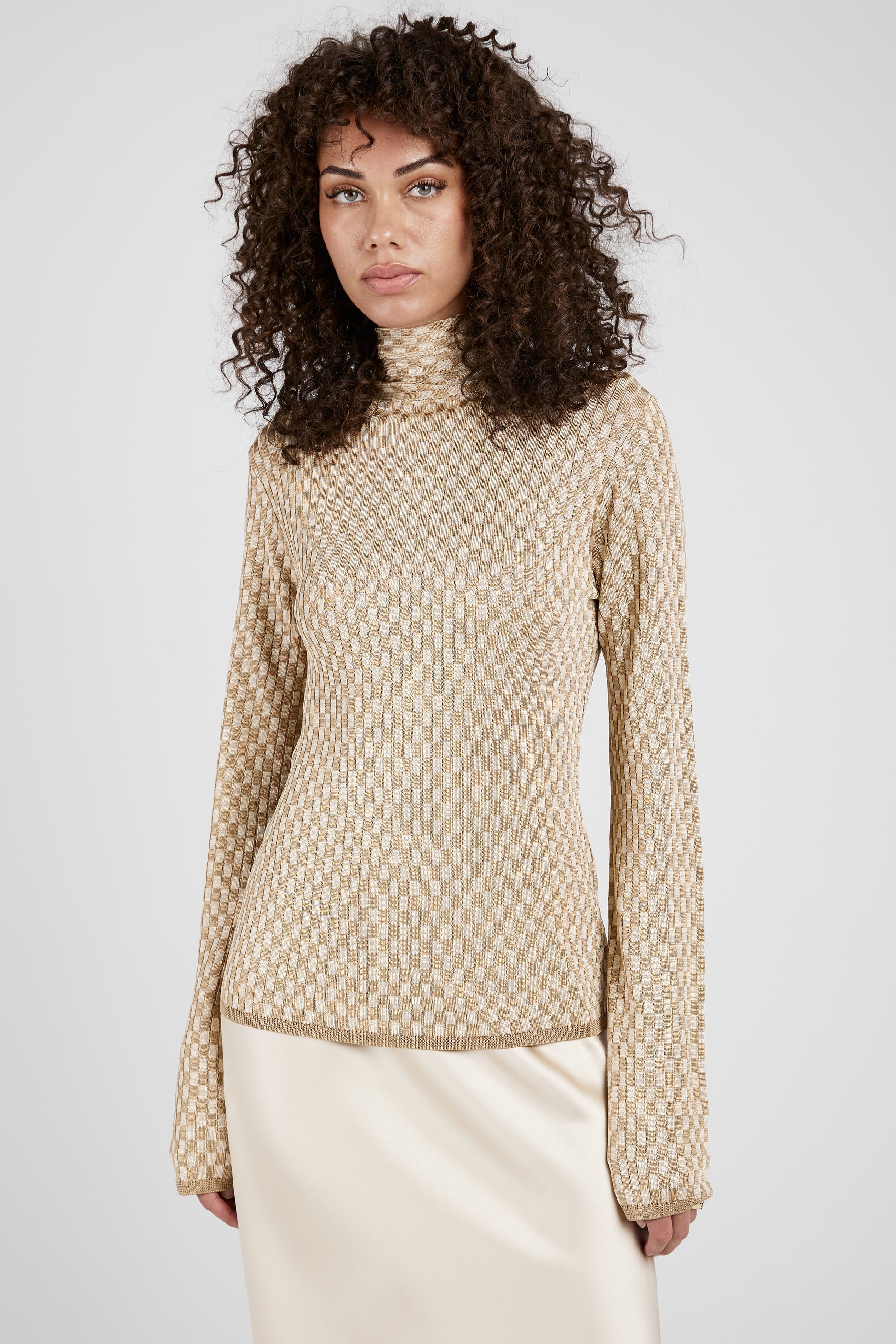 AERON Meliora Long Sleeve Top in Brulée