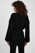AERON Morrow Cropped Cardigan in Black