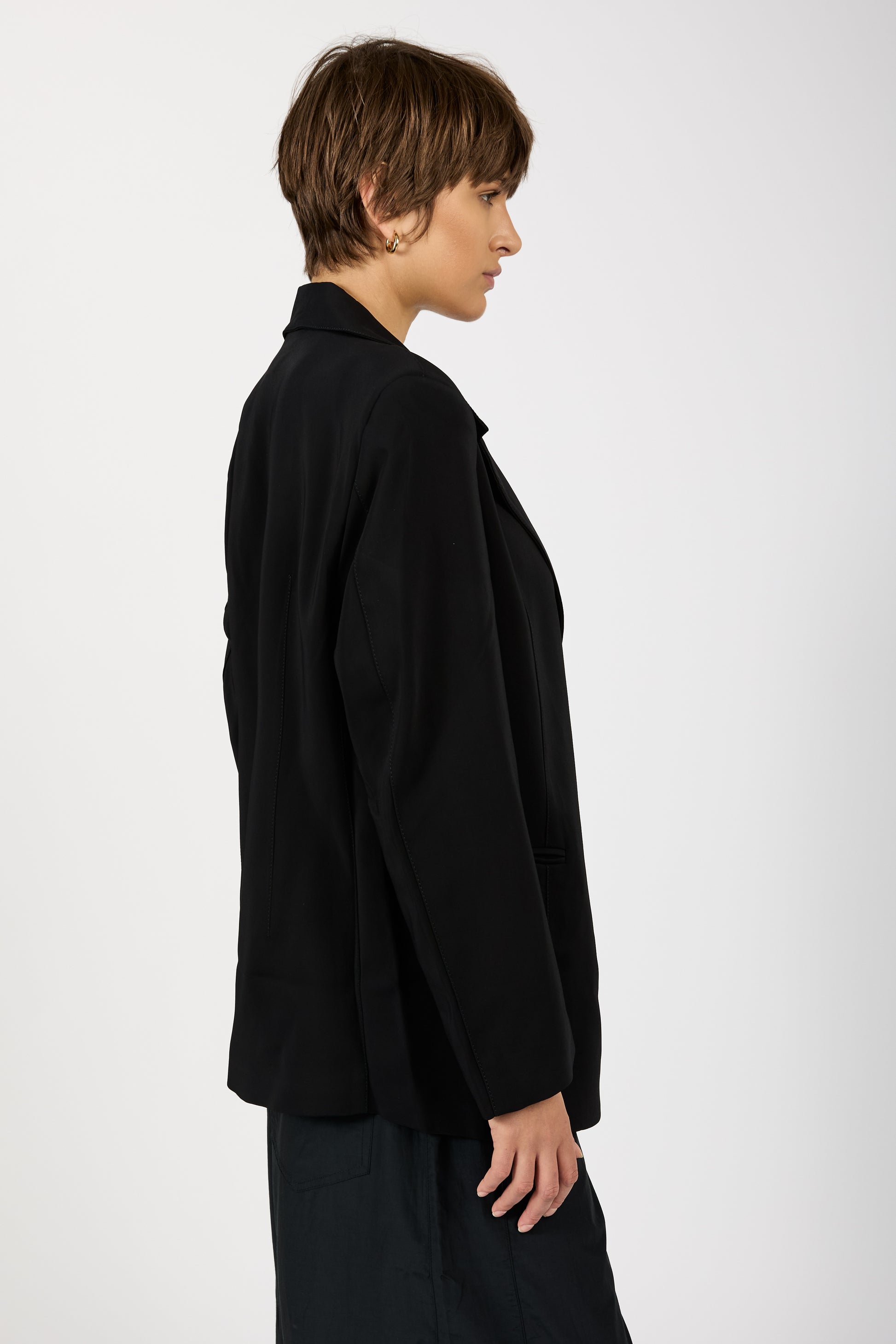 ANDREA YA'AQOV Oversized Blazer in Nero