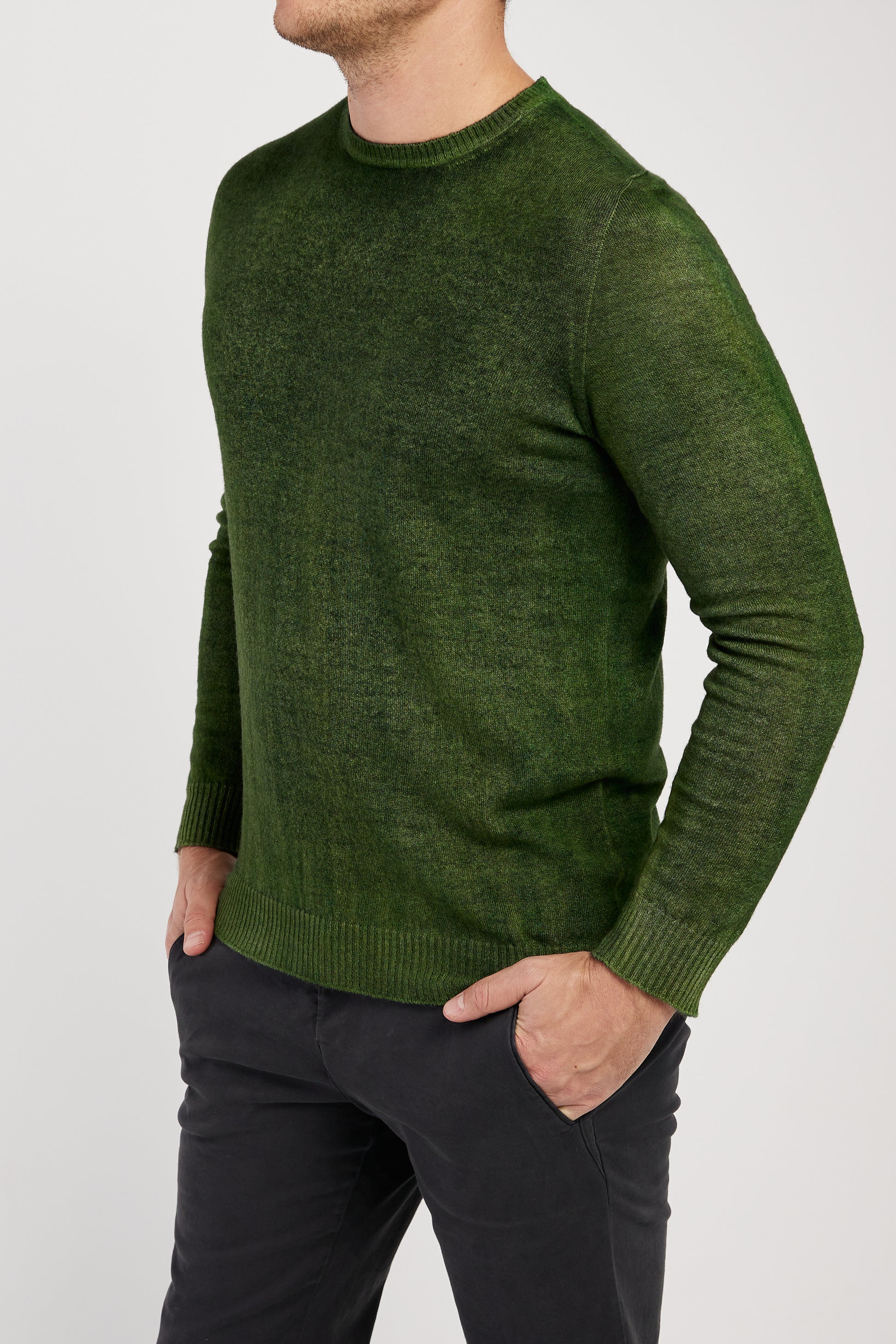 AVANT TOI Crewneck Reversible Pullover Sweater in Wild