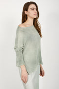 AVANT TOI Light Cashmere Poncho in Jade