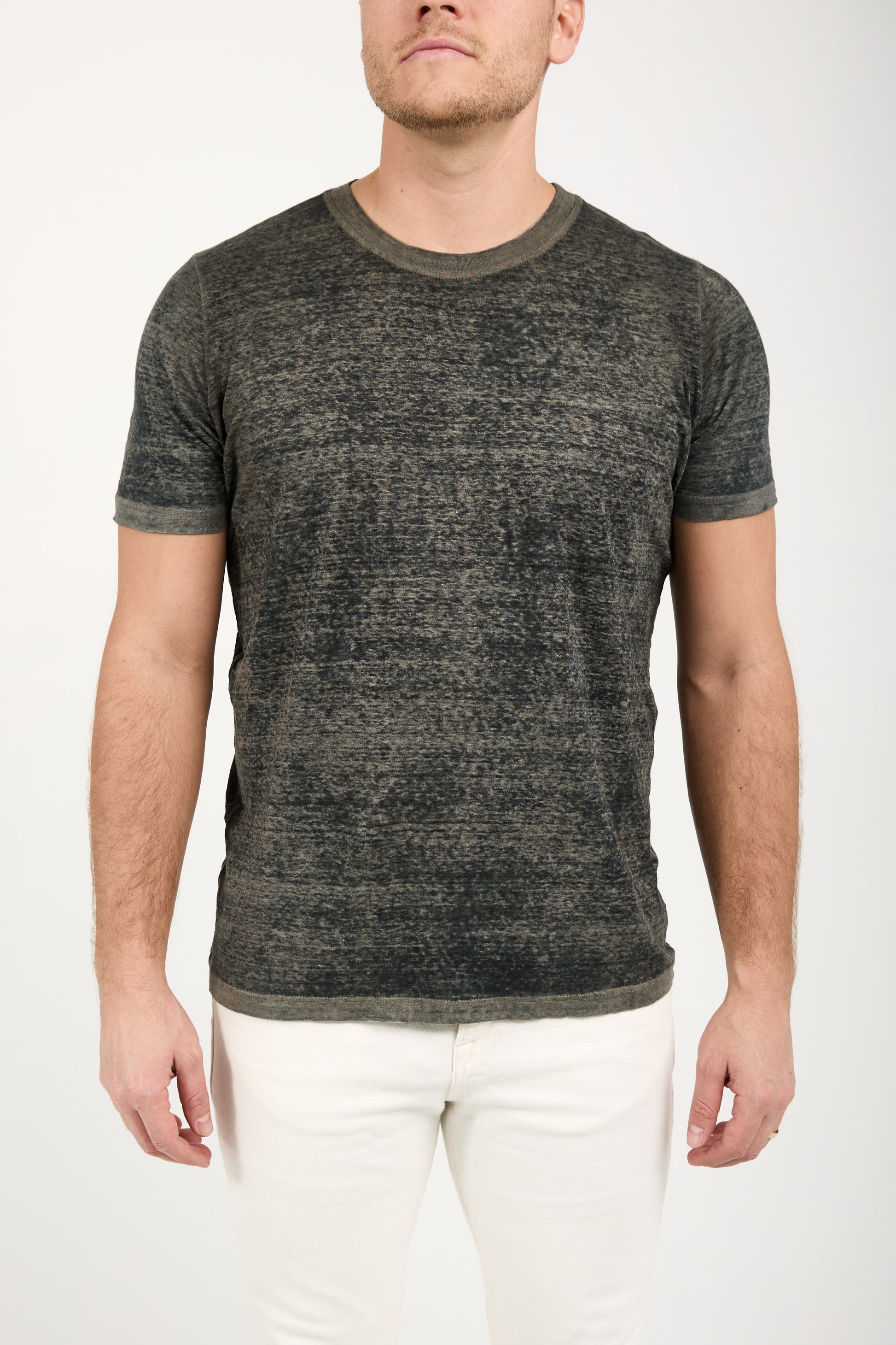 AVANT TOI Linen T-Shirt in Taupe