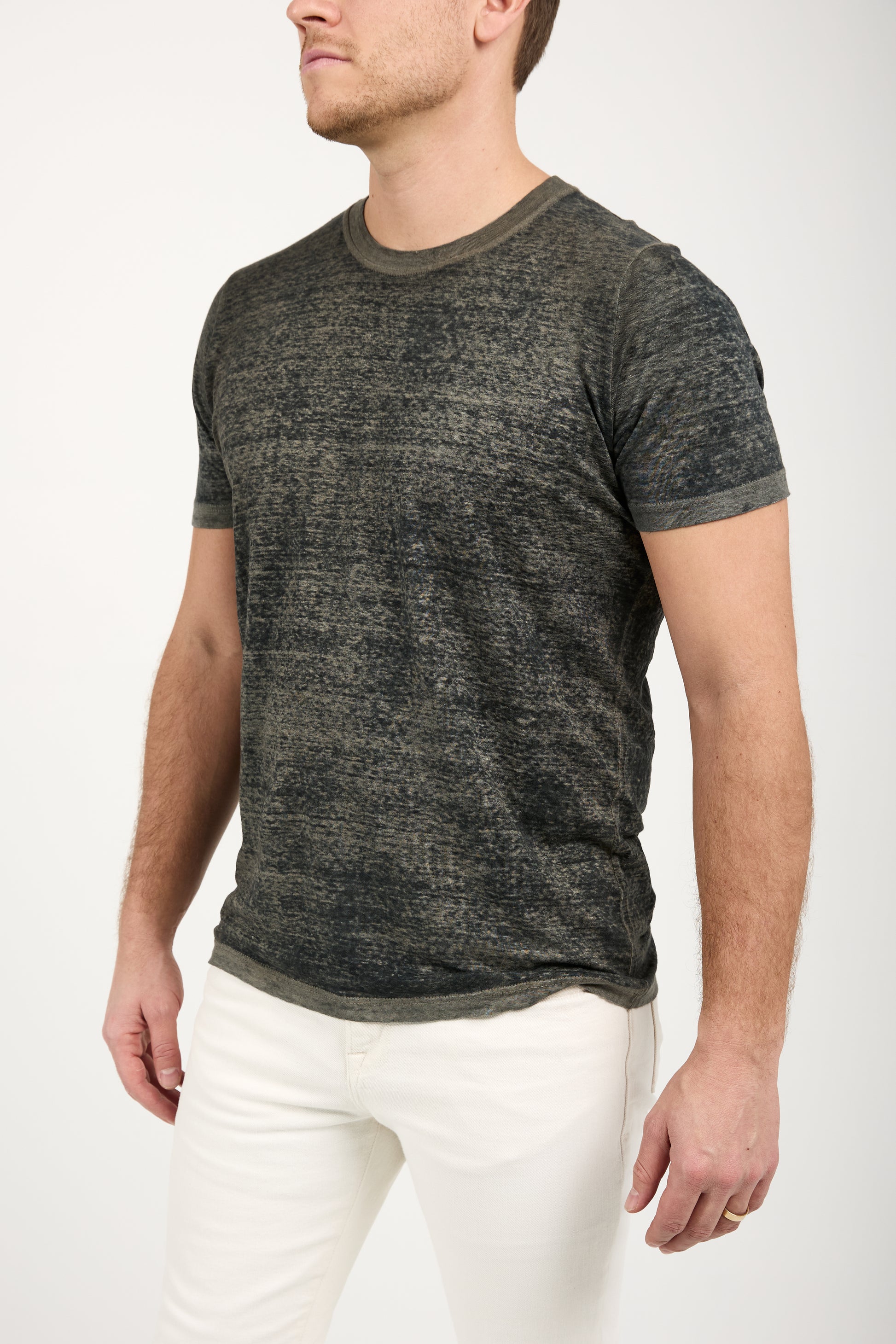 AVANT TOI Linen T-Shirt in Taupe