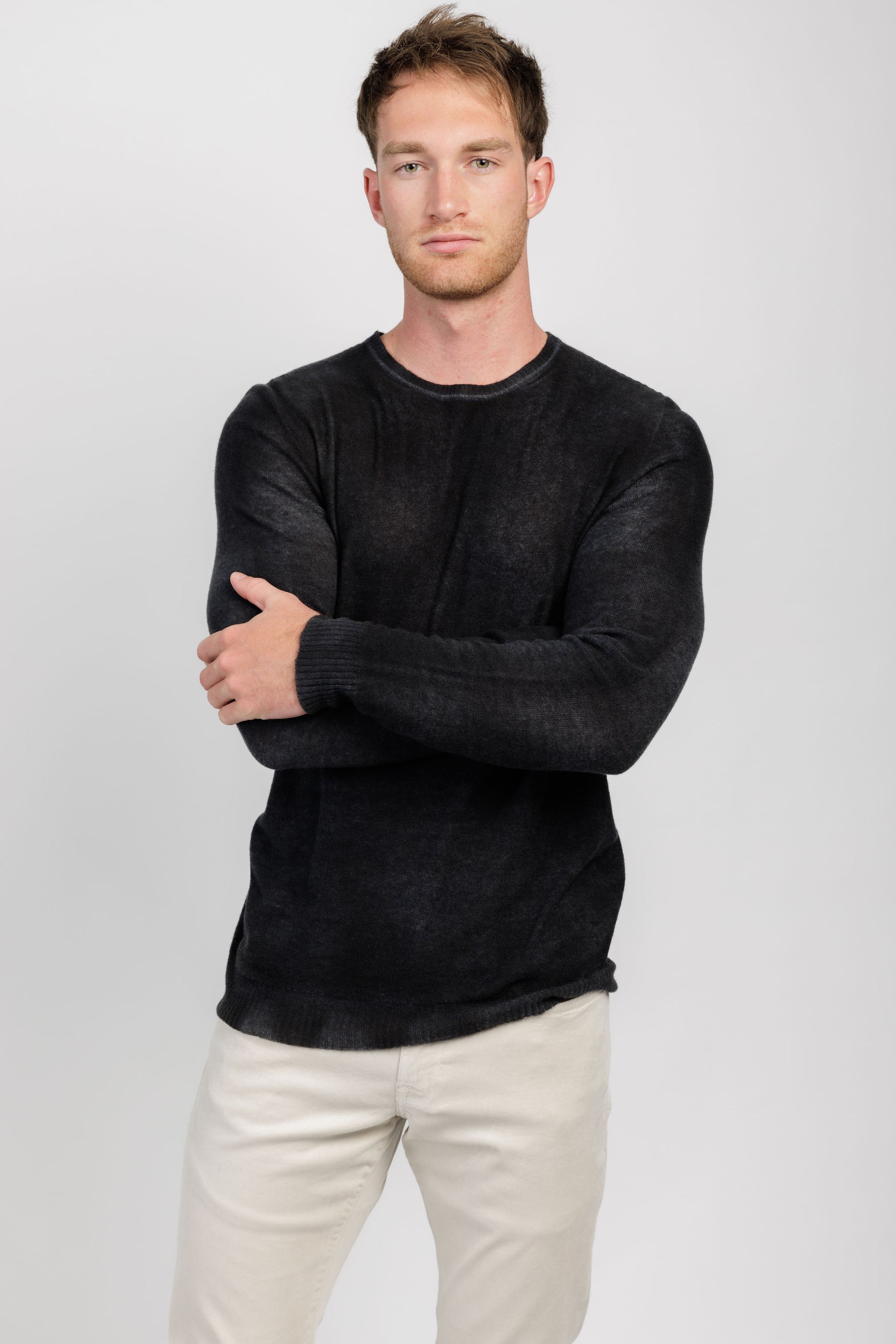 AVANT TOI Reversible Pullover Sweater in Mushroom