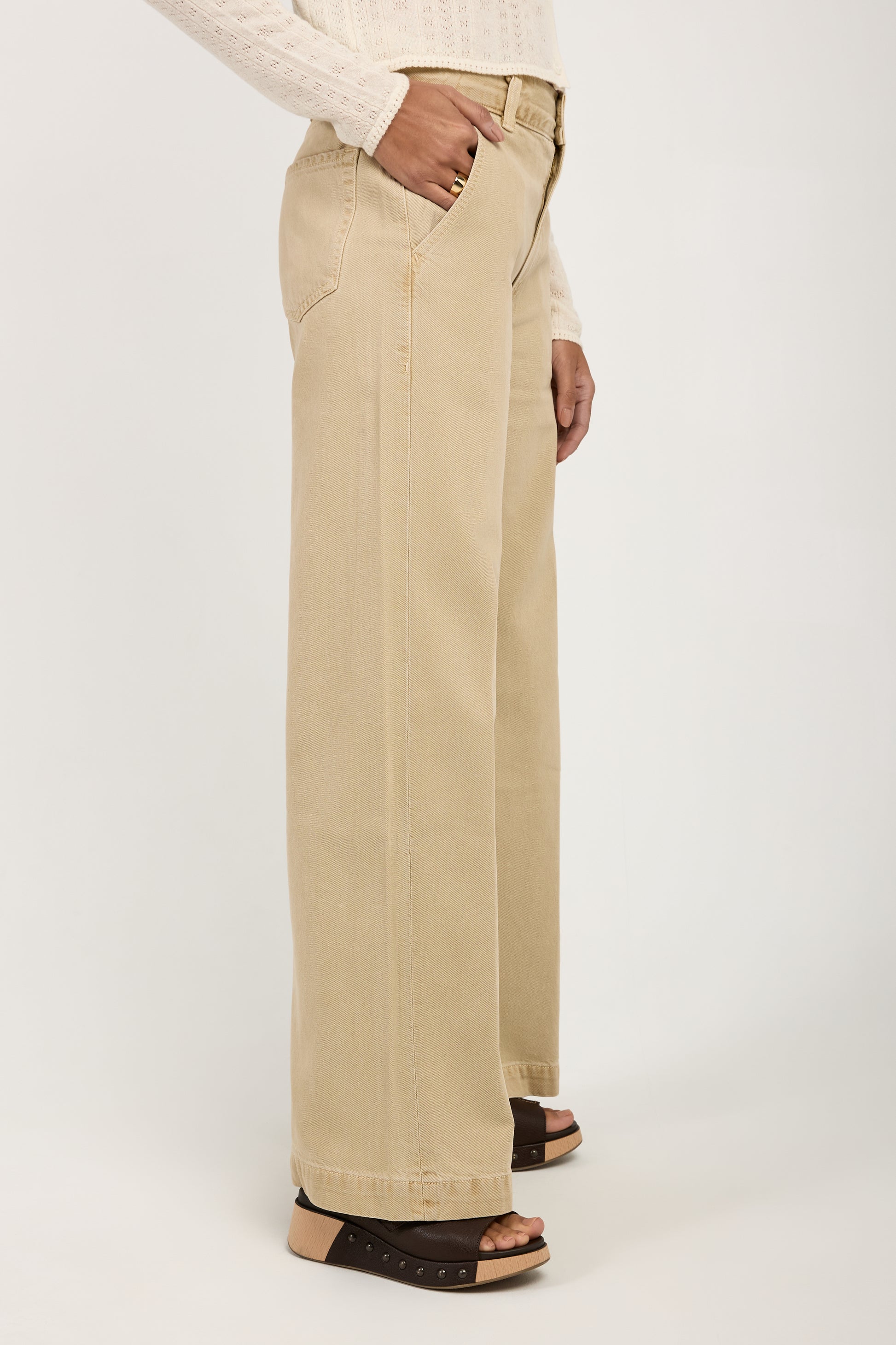 CITIZENS OF HUMANITY Beverly Trouser Jean in Taos Sand