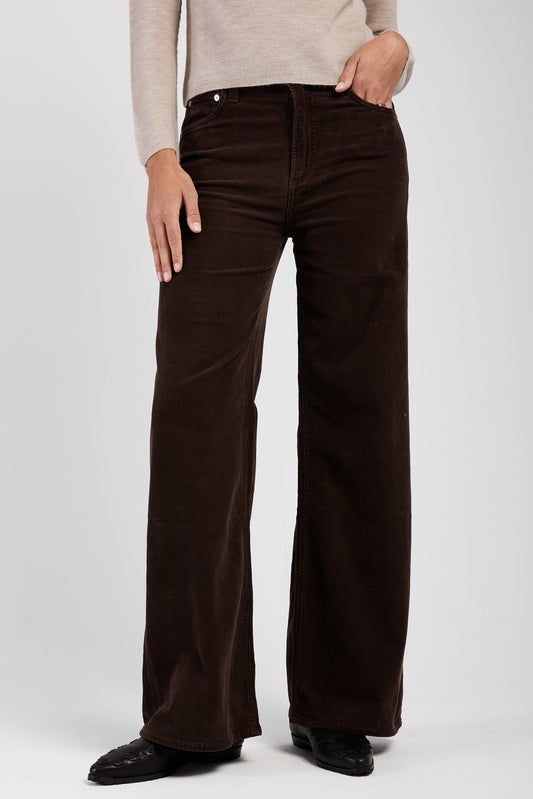CITIZENS OF HUMANITY Corduroy Paloma Baggy Pant in Dark Brown