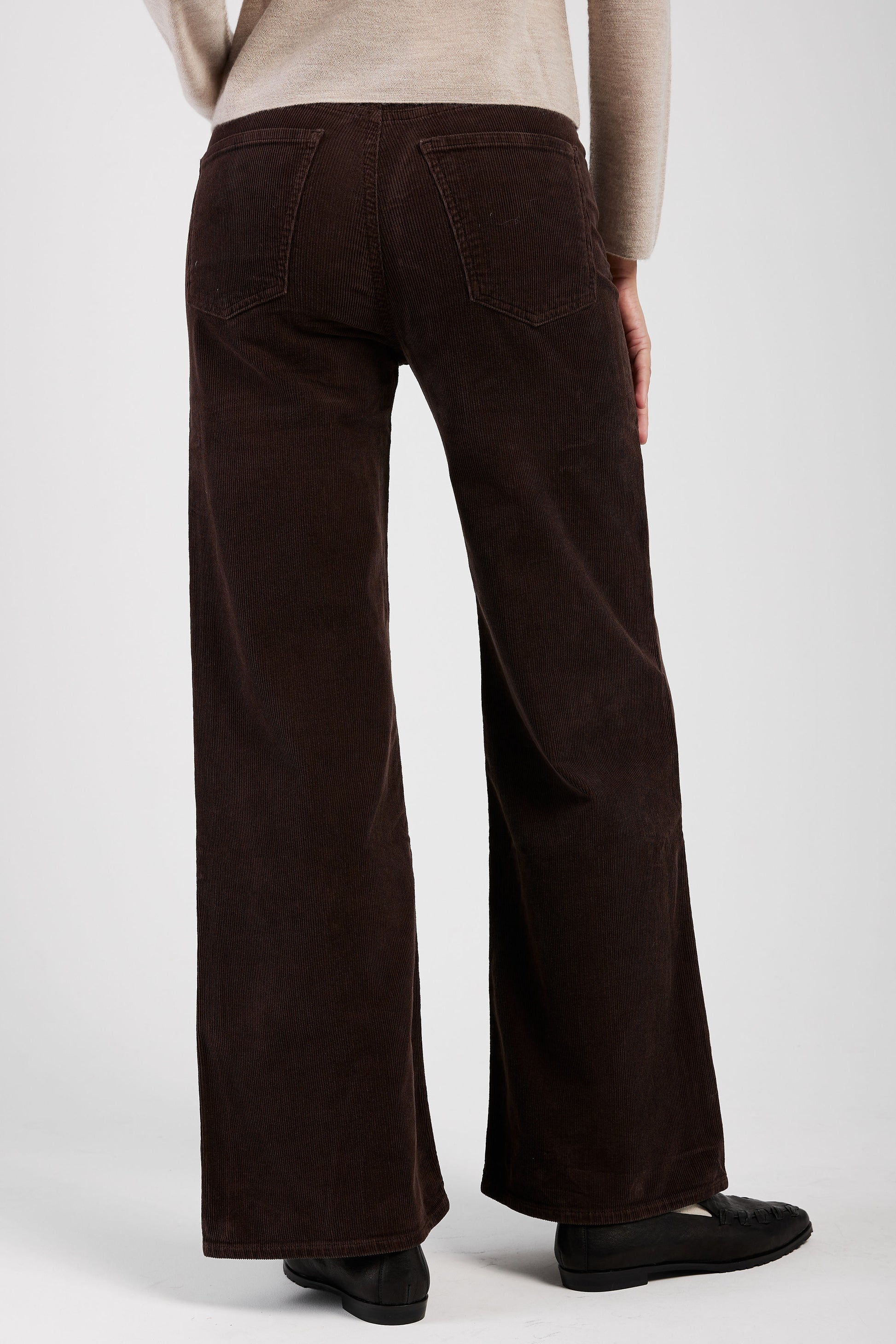 CITIZENS OF HUMANITY Corduroy Paloma Baggy Pant in Dark Brown