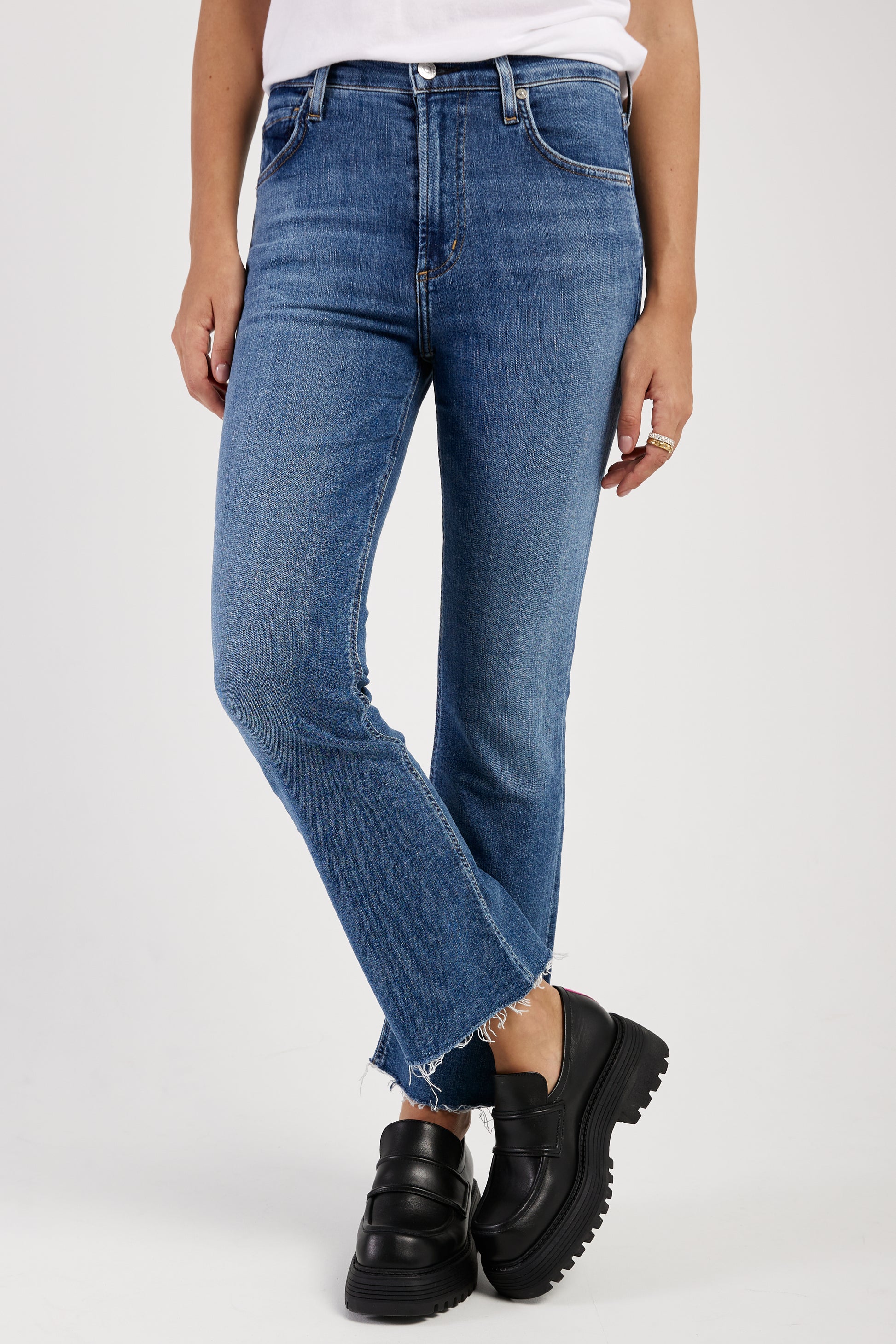 CITIZENS OF HUMANITY Isola Cropped Boot Jean in Lawless