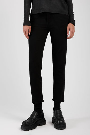 CITIZENS OF HUMANITY Isola Straight Crop Jean in Plush Black