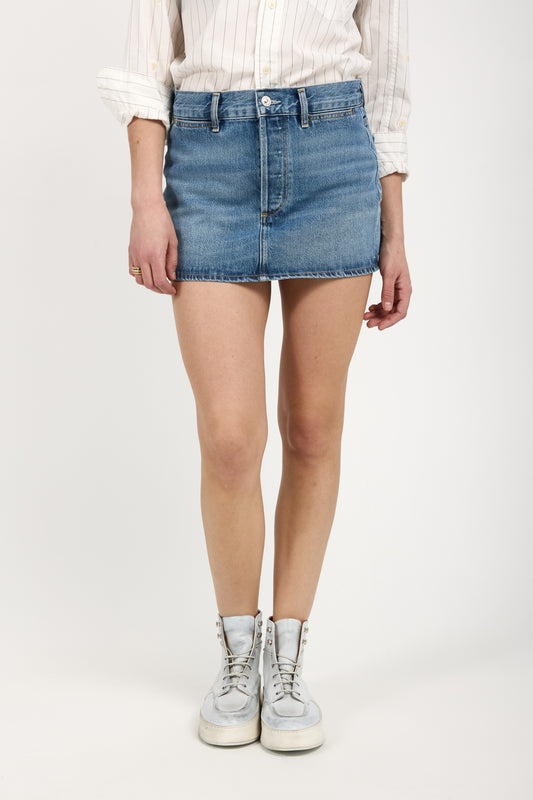 CITIZENS OF HUMANITY Rosie Mini Skirt in Blue Glaze