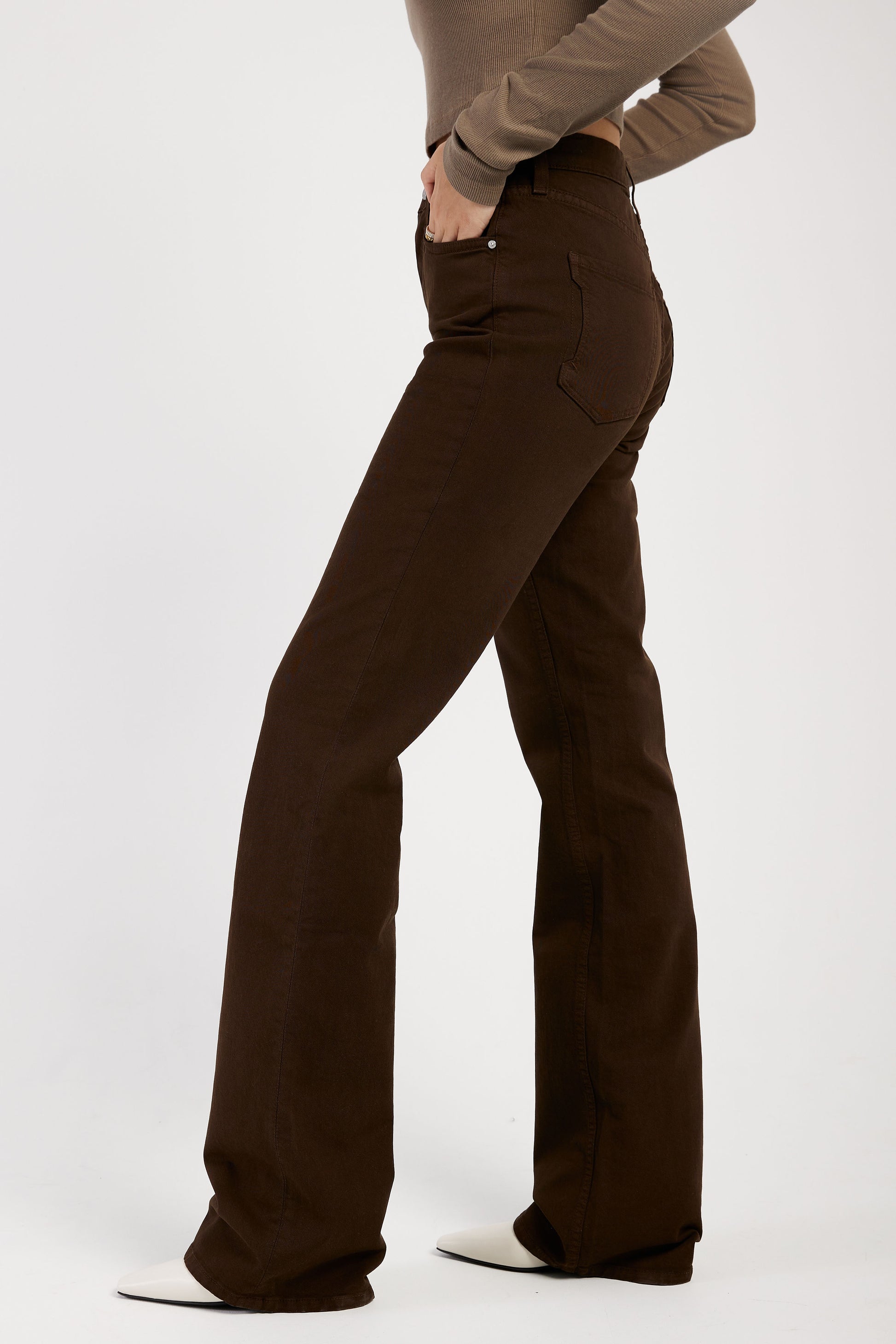 COTTON CITIZEN Cindy Pant in Espresso