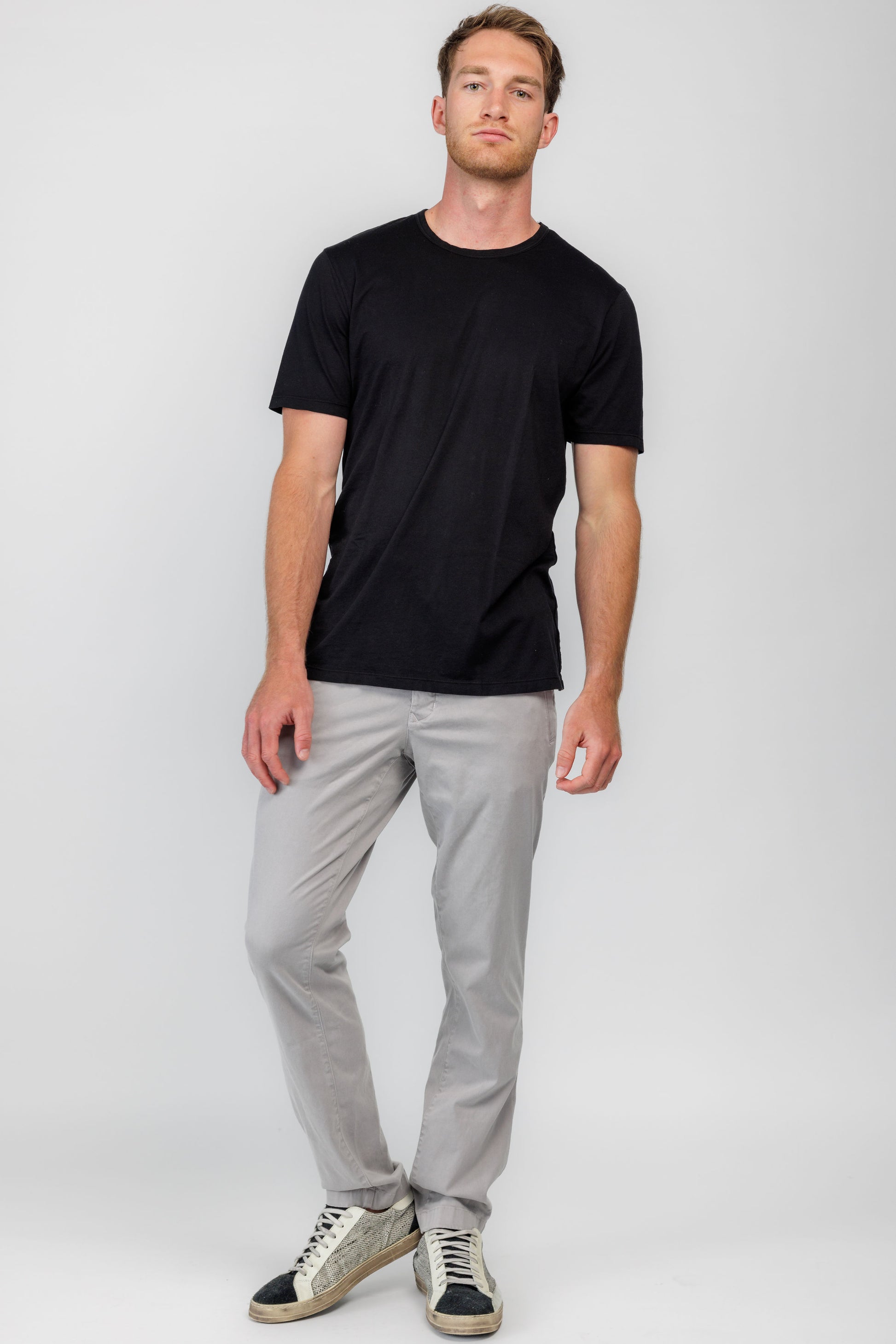 COTTON CITIZEN Classic Crewneck T-Shirt in Jet Black