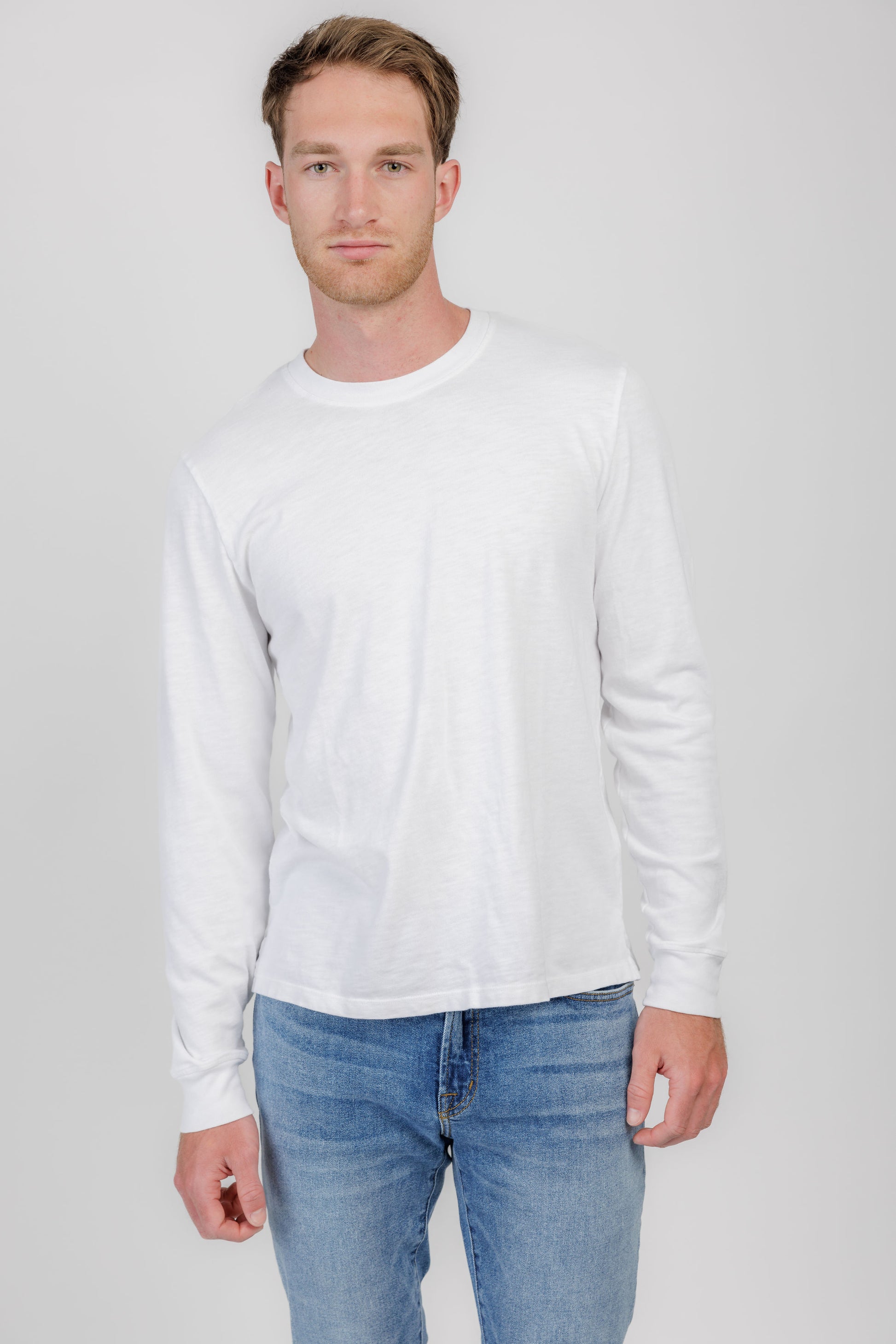 COTTON CITIZEN Presley Long Sleeve Shirt in White