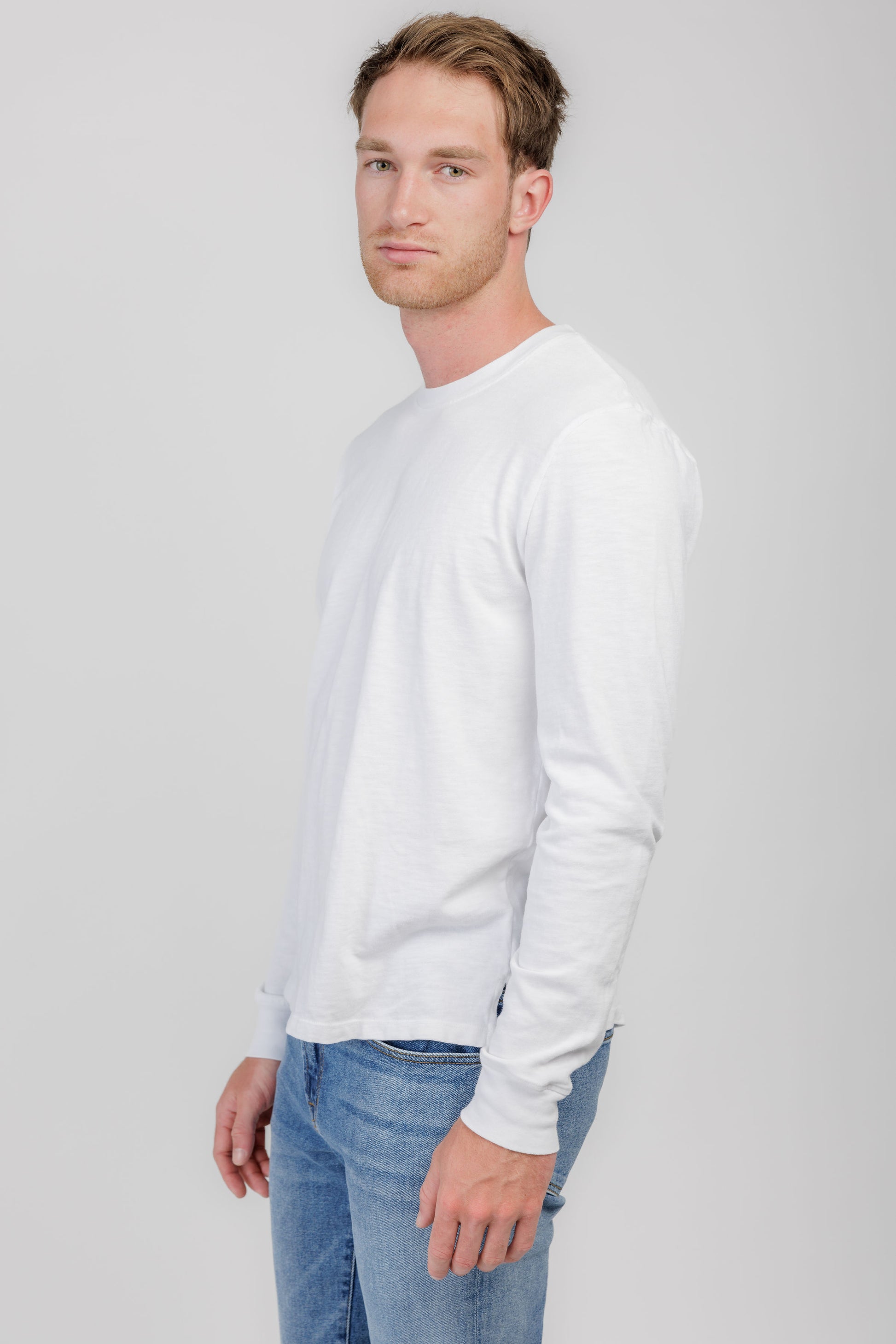 COTTON CITIZEN Presley Long Sleeve Shirt in White