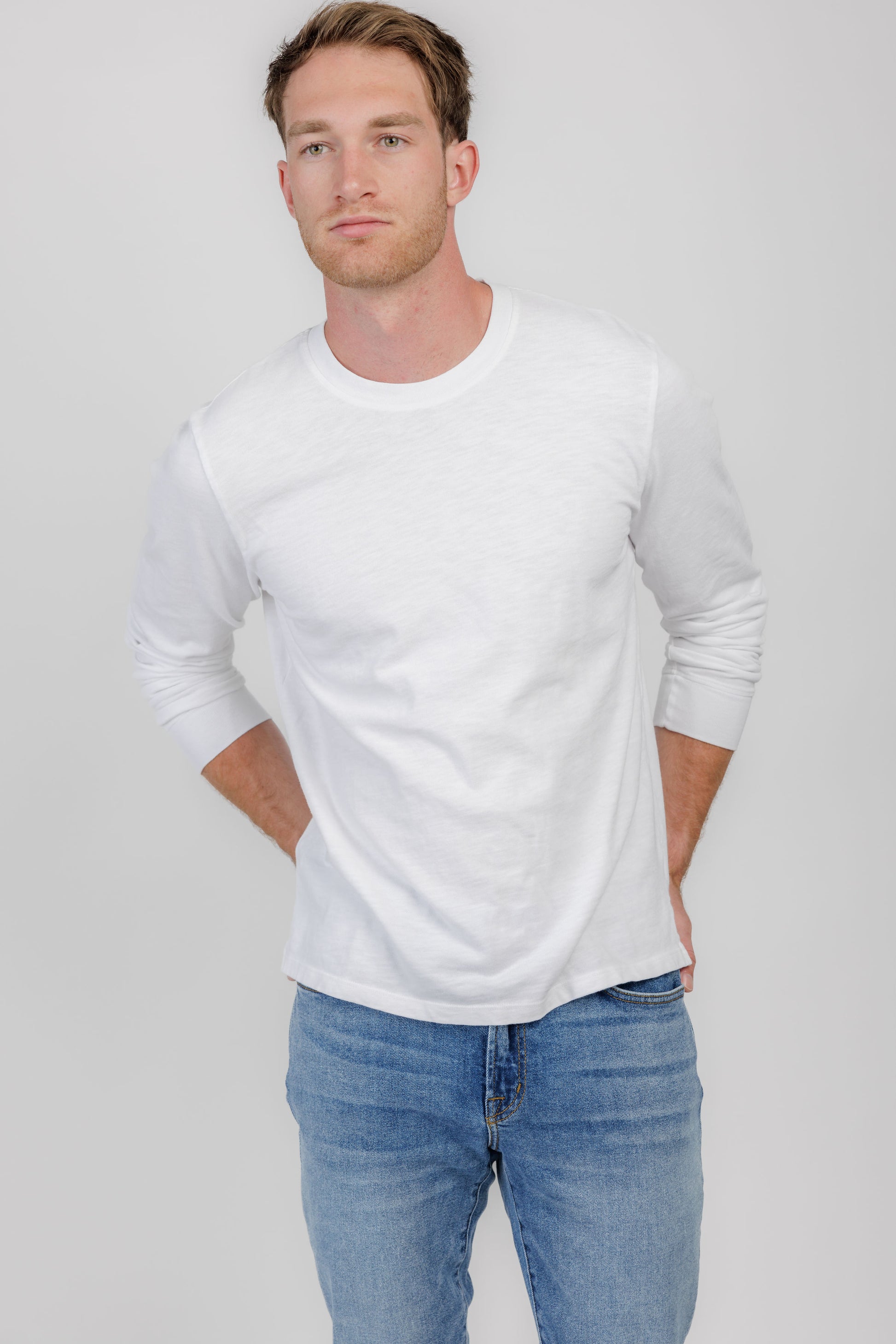 COTTON CITIZEN Presley Long Sleeve Shirt in White