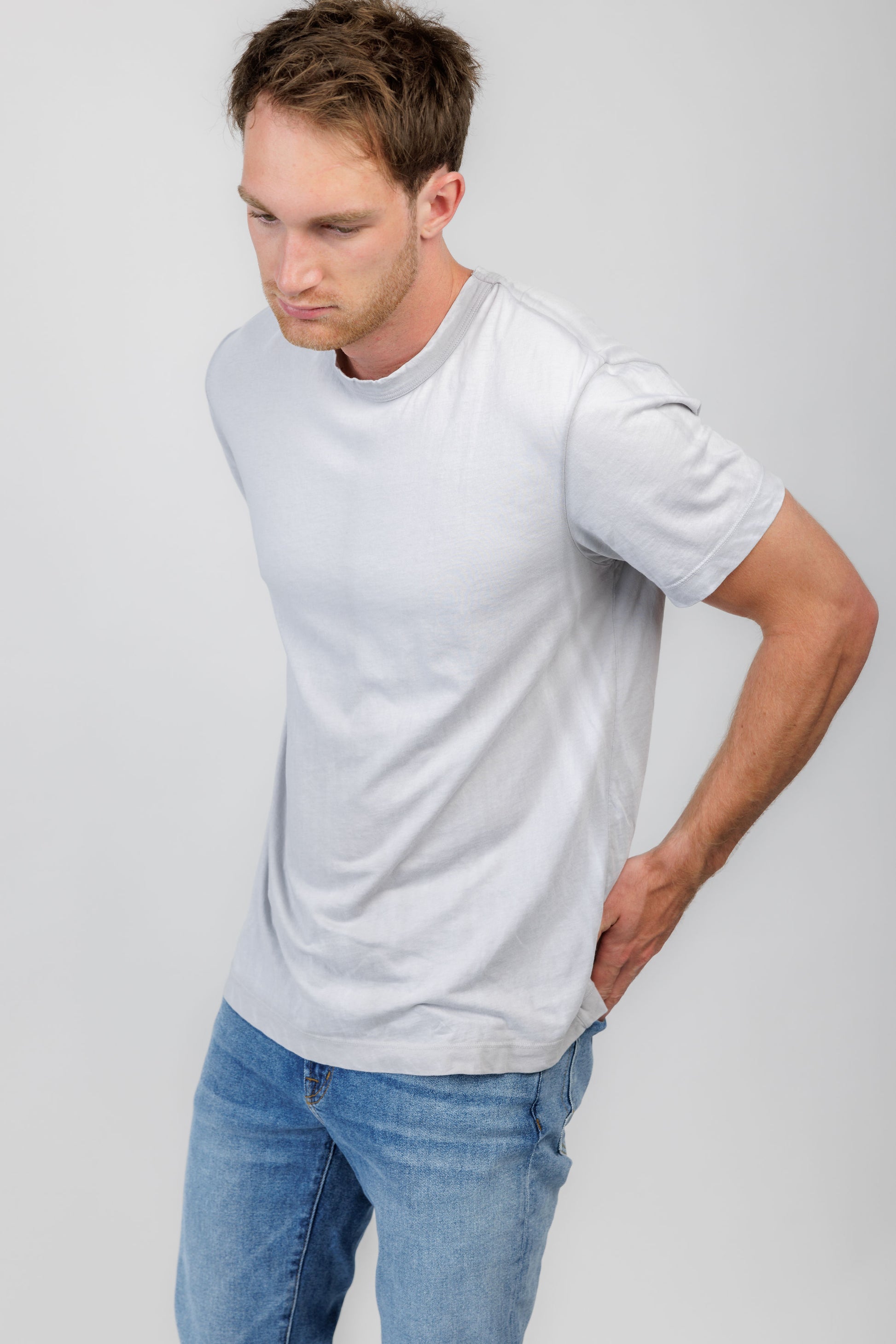 COTTON CITIZEN Prince T-Shirt in Silver Cast