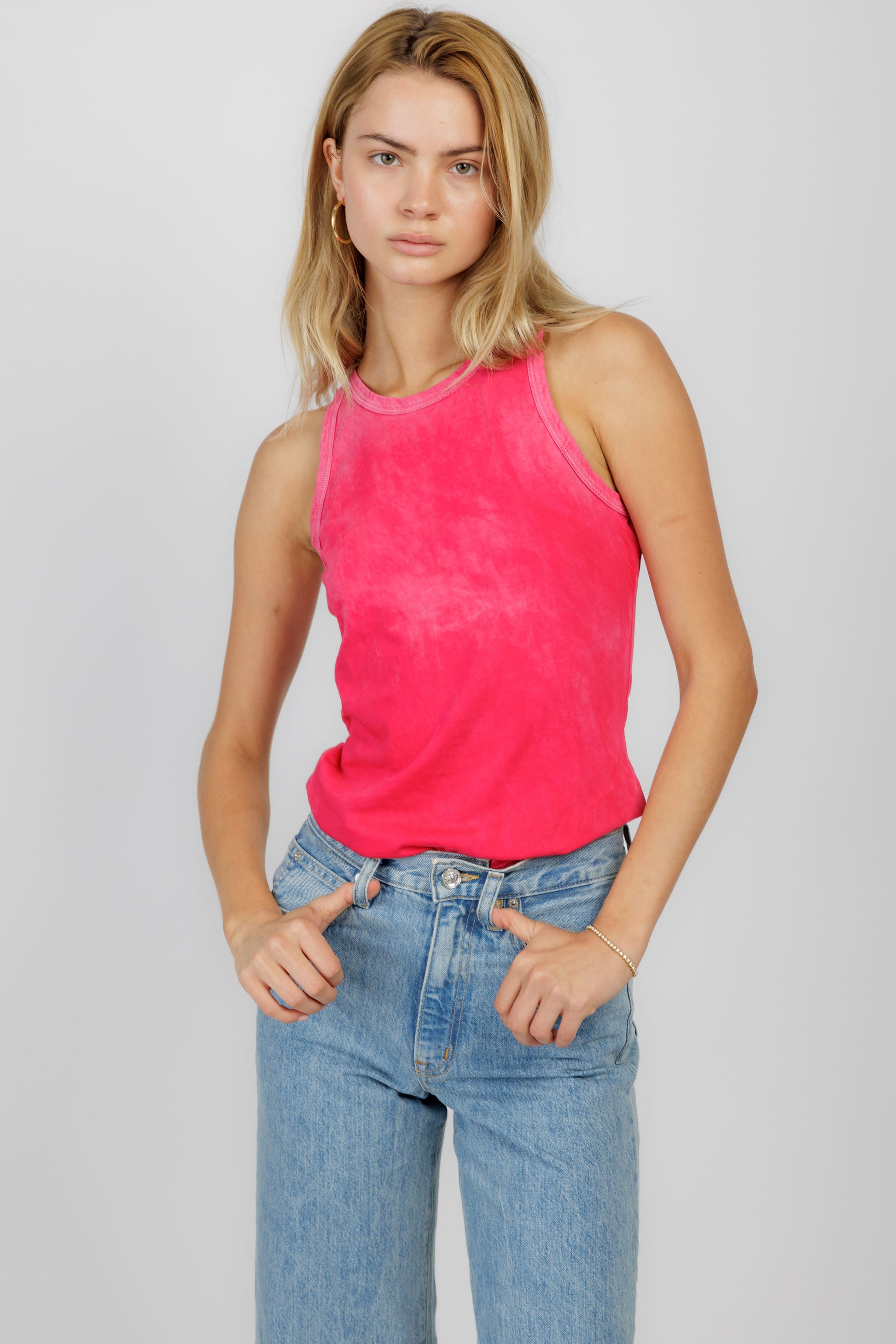 COTTON CITIZEN Standard Tank in Fuchsia