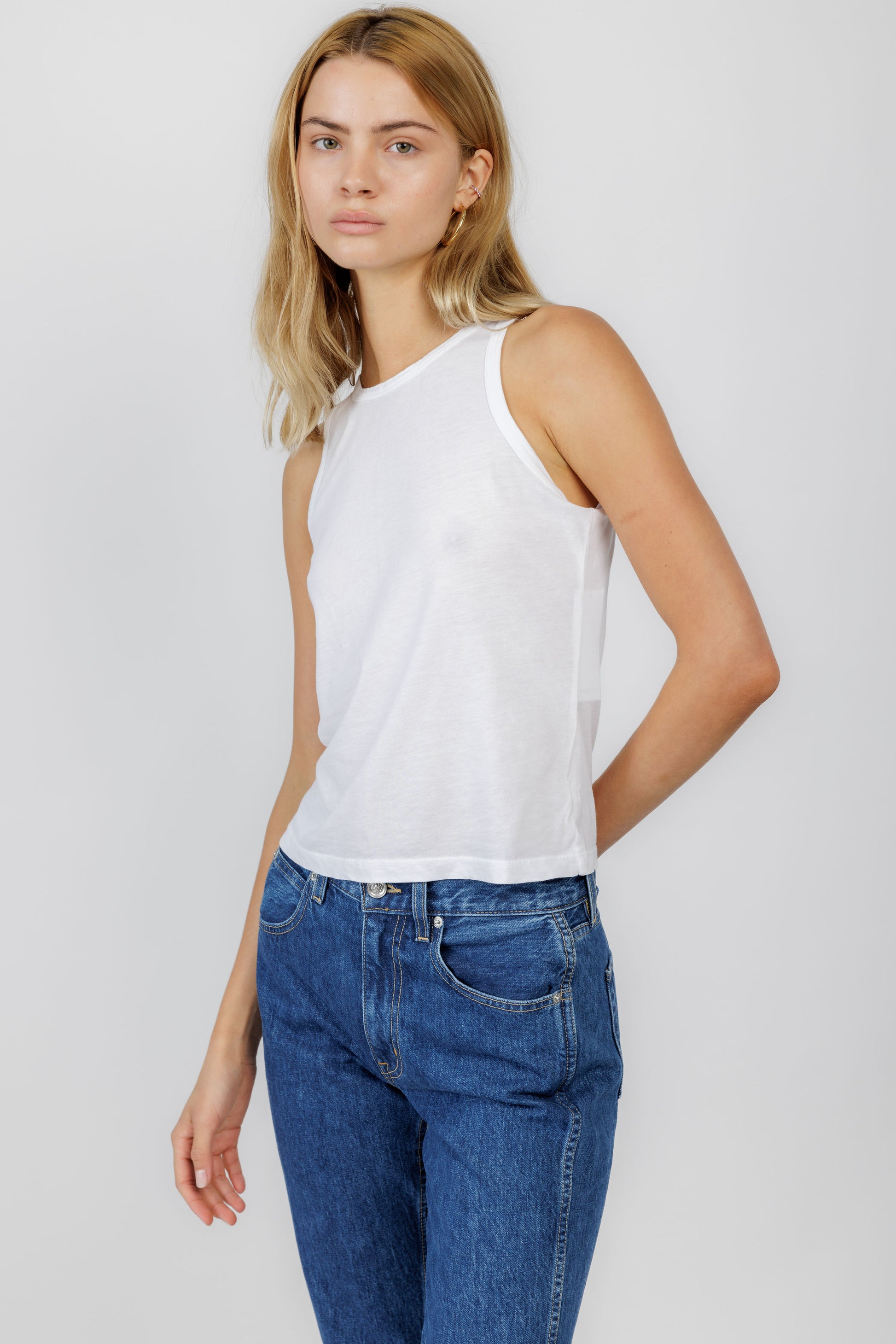 COTTON CITIZEN Standard Tank Top in White