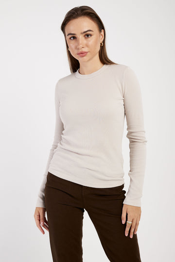 COTTON CITIZEN Verona Long Sleeve T-Shirt in Fog