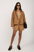 FABIANA FILIPPI Oversized Hooded Jacket in Desert