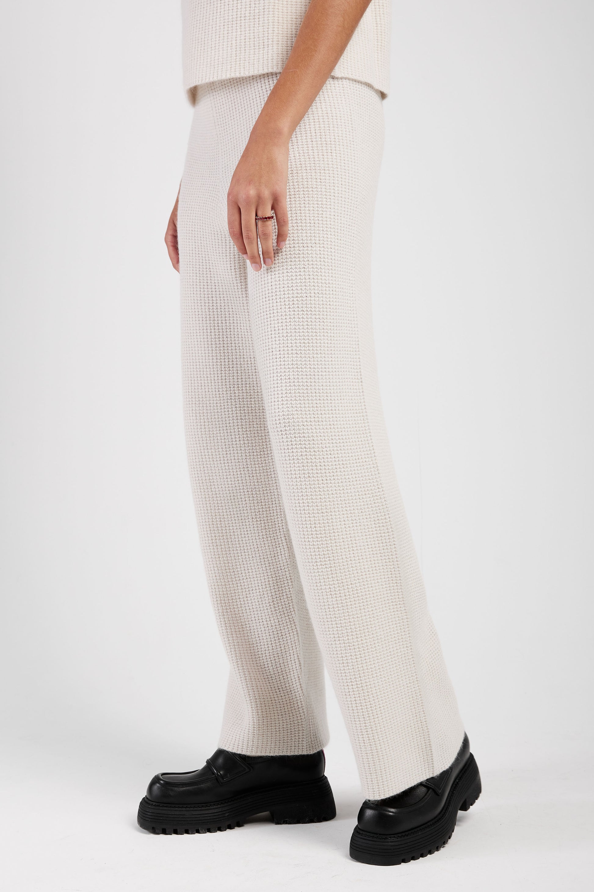 FABIANA FILIPPI Platinum and Mohair Pant in Dune