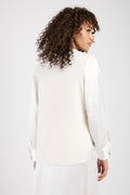 FABIANA FILIPPI Platinum and Mohair Sweater in Raffia