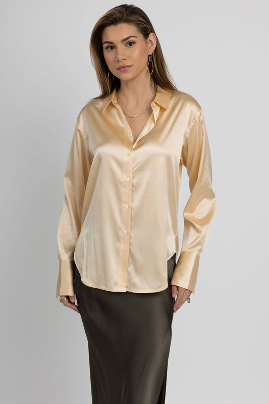 FRAME The Standard Shirt in Butter