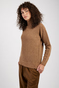 GENTRYPORTOFINO Wool Knit Sweater in Cammello