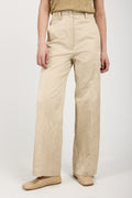 GENTRYPORTOFINO Woven Trouser Pant in Beige