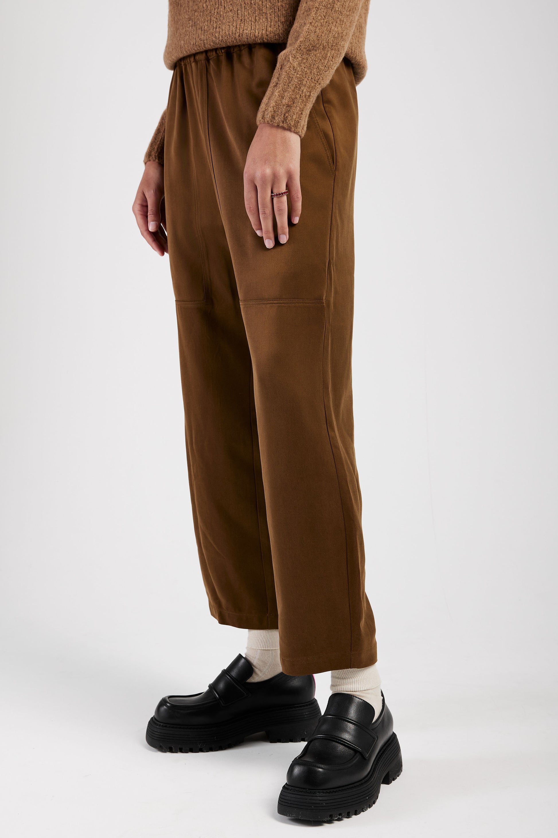 GENTRYPORTOFINO Woven Trouser Pant in Muschio