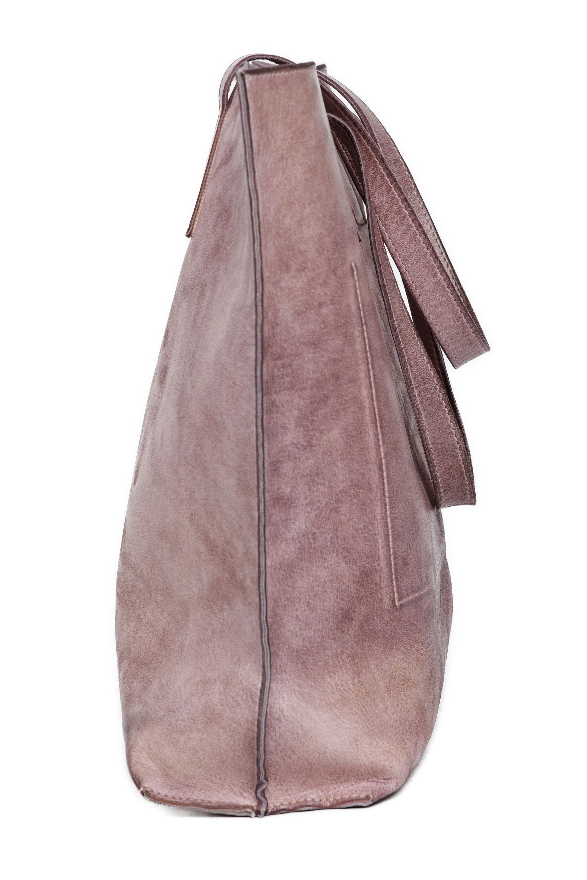 GIORGIO BRATO Leather Tote Bag in Blush