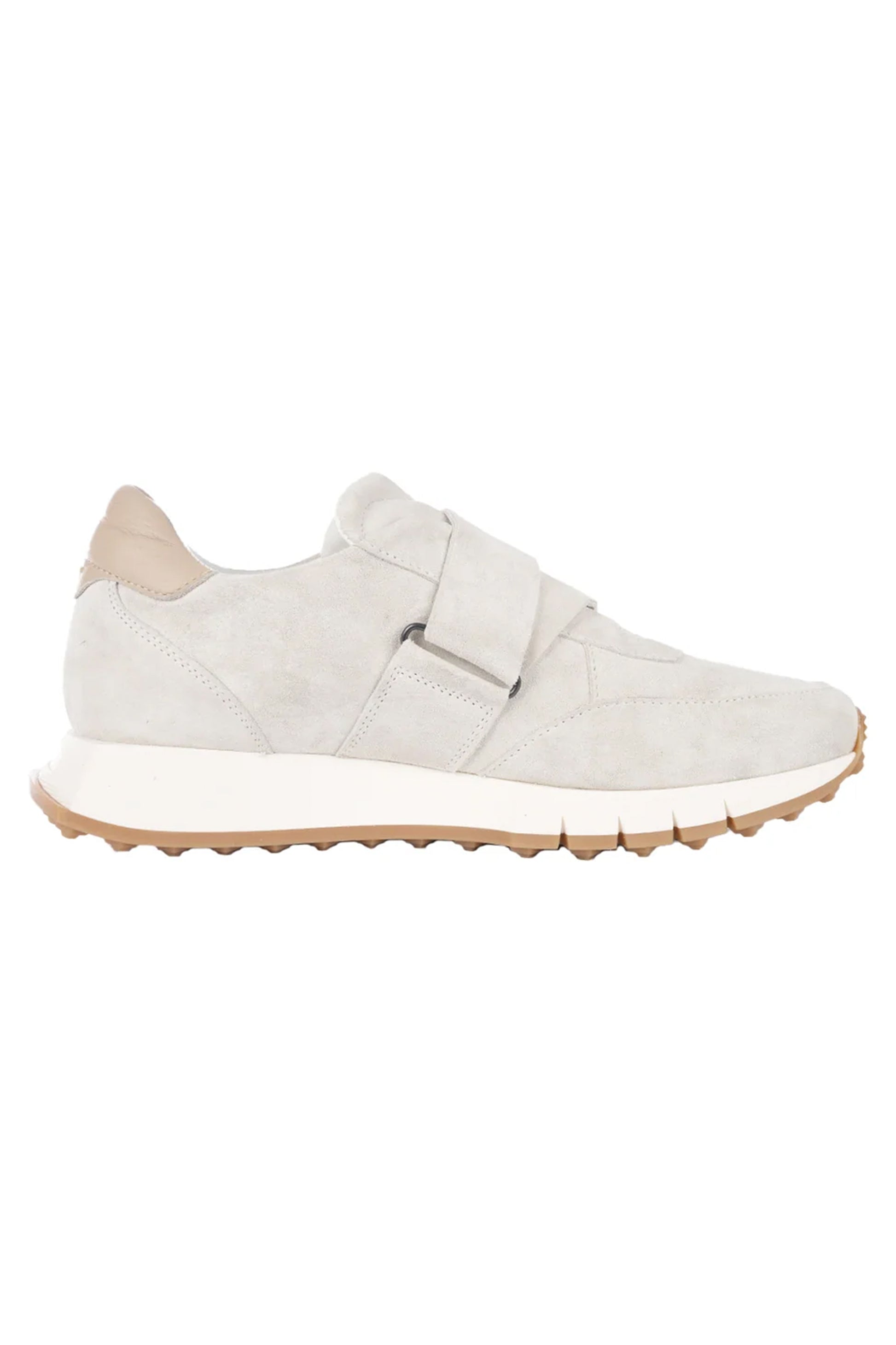 HENRY BEGUELIN Leather Strappi Sneaker in Gesso