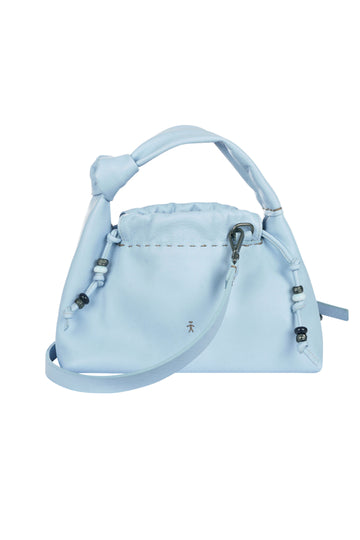 HENRY BEGUELIN Small Canotta Micro Arricciata Bag in Piuma