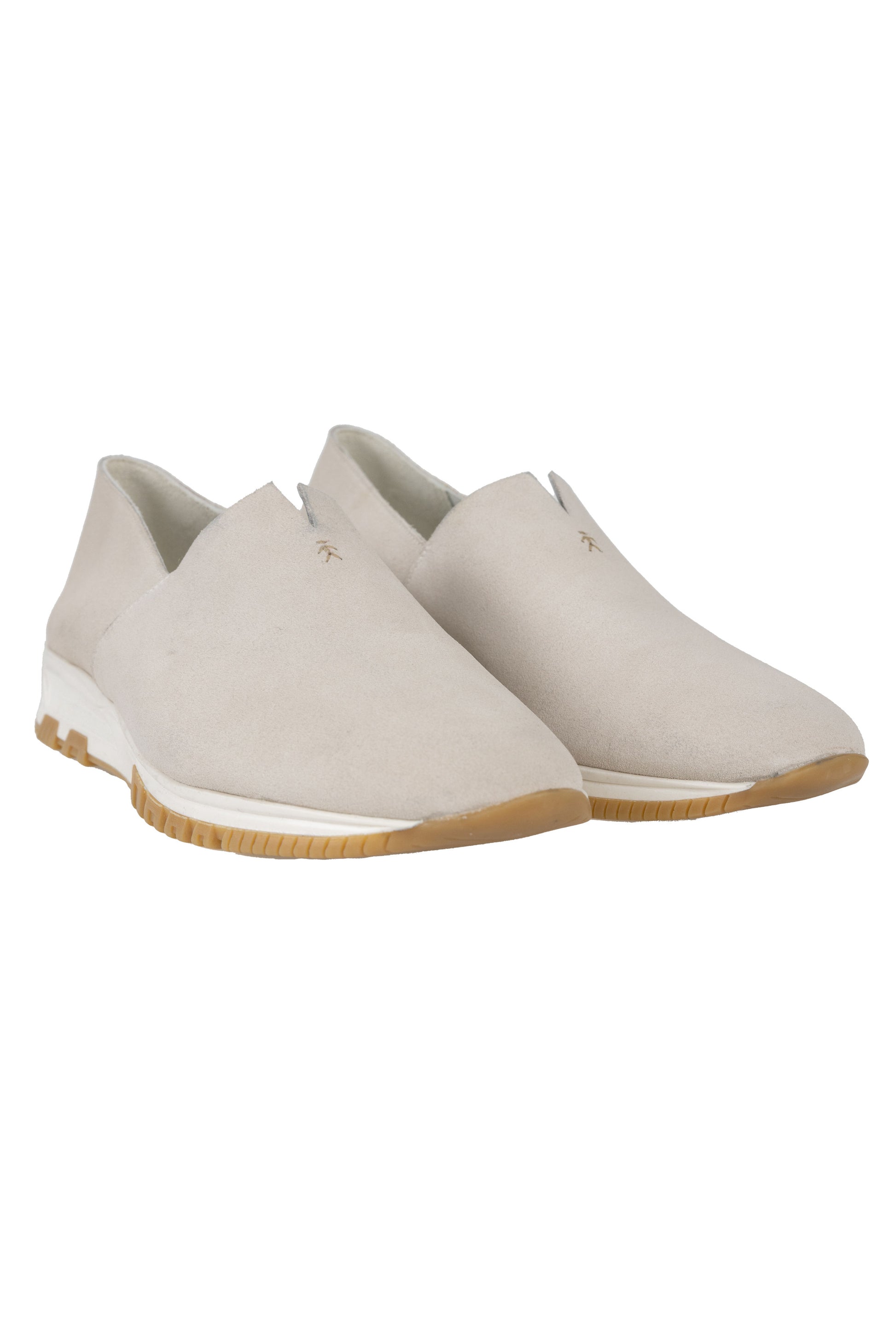 HENRY BEGUELIN Goat Suede Leather Shoe in Ghiaccio