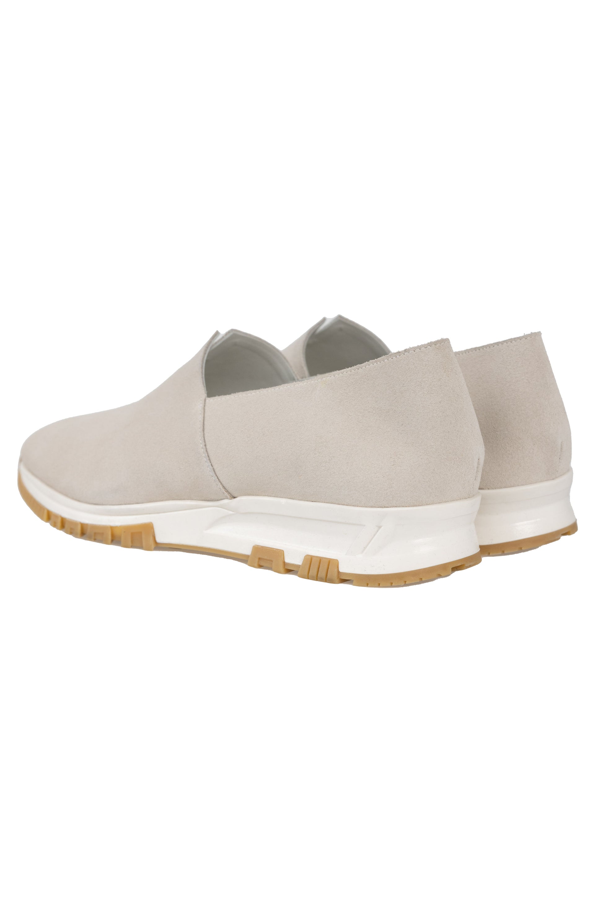 HENRY BEGUELIN Goat Suede Leather Shoe in Ghiaccio