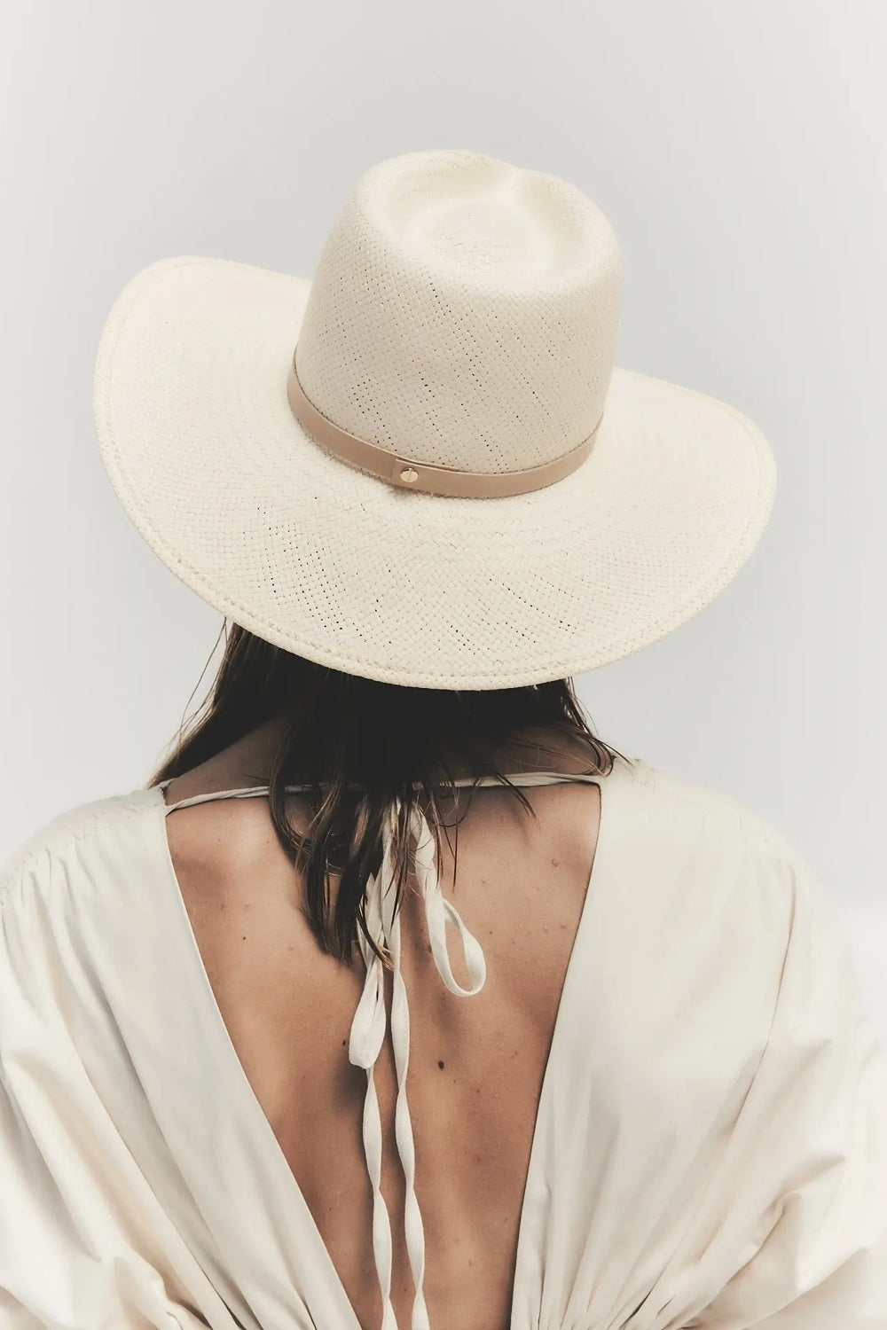 JANESSA LEONÉ Sherman Fedora Hat in Natural
