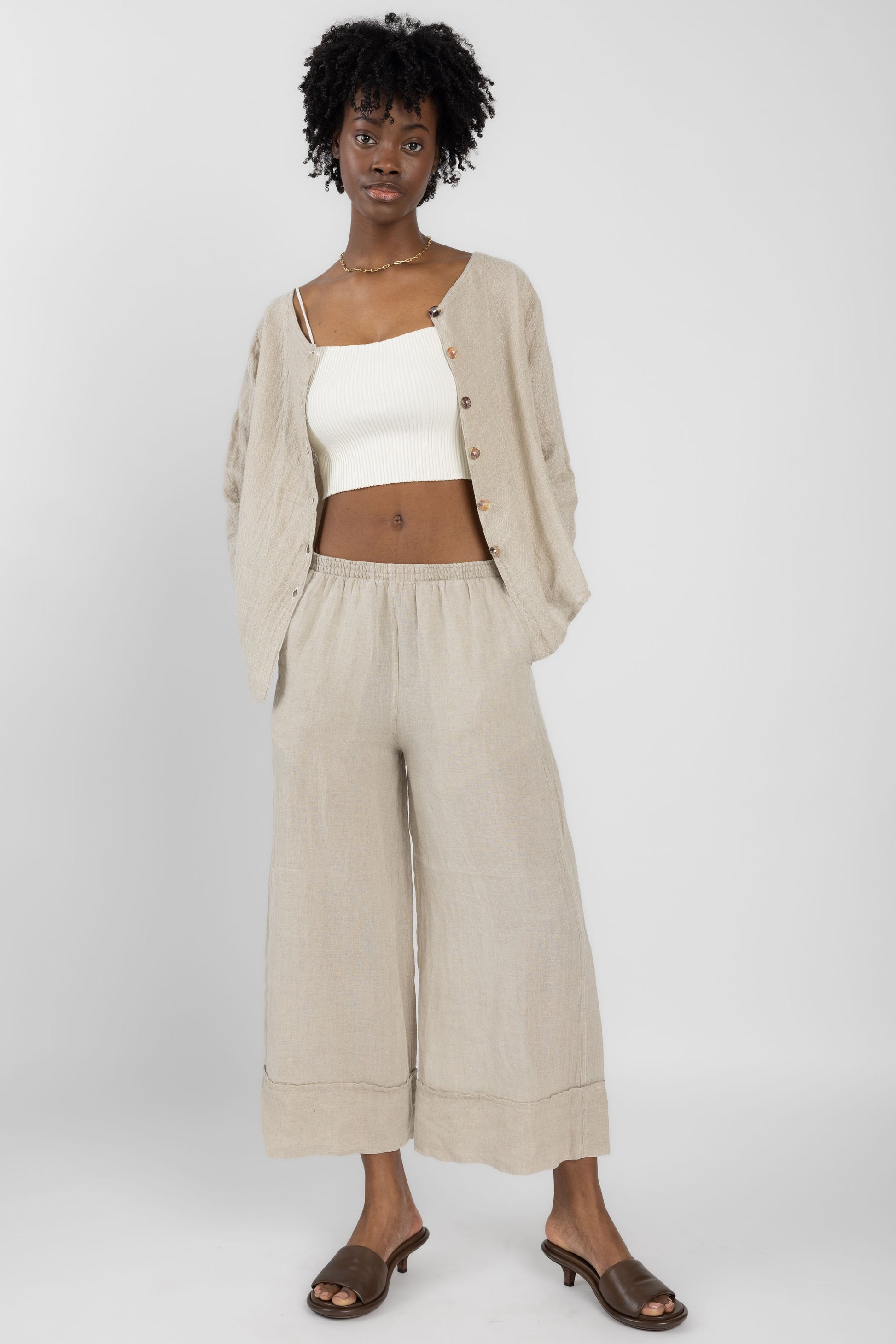 LA BOTTEGA DI BRUNELLA Marco Polo Battista Pant in Naturale