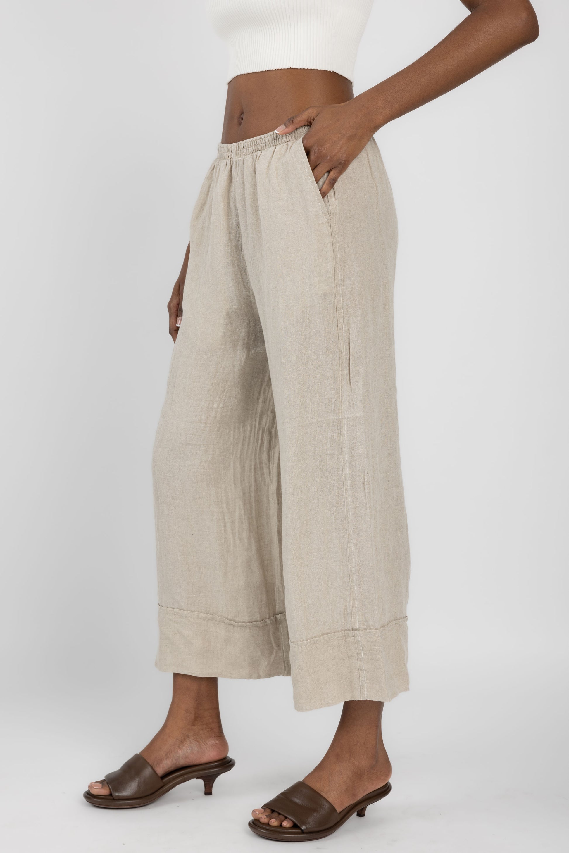 LA BOTTEGA DI BRUNELLA Marco Polo Battista Pant in Naturale