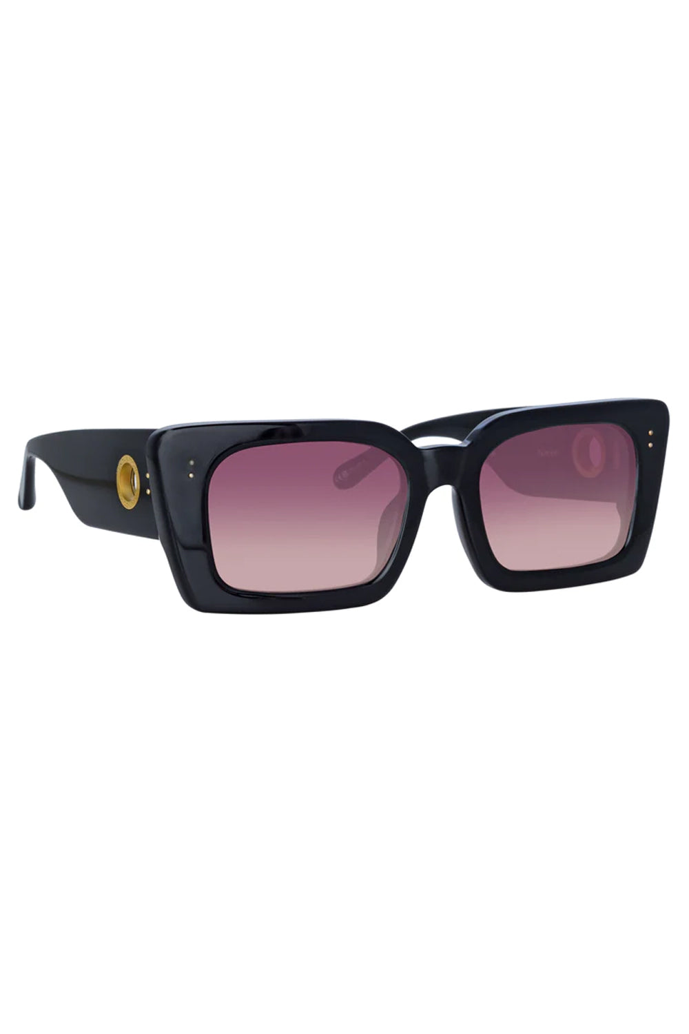 LINDA FARROW Nieve Sunglasses in Black