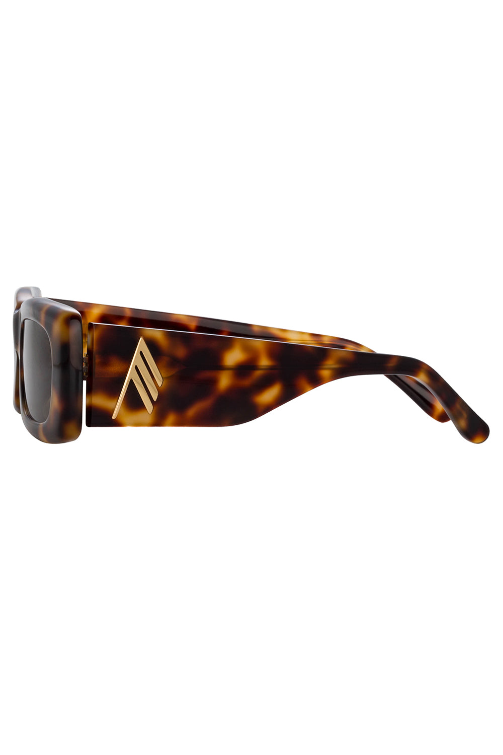 LINDA FARROW The Attico Mini Marfa Sunglasses in Tortoiseshell