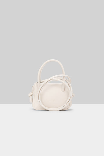 MARSÈLL Sacco Piccolo Leather Bag in Ivory