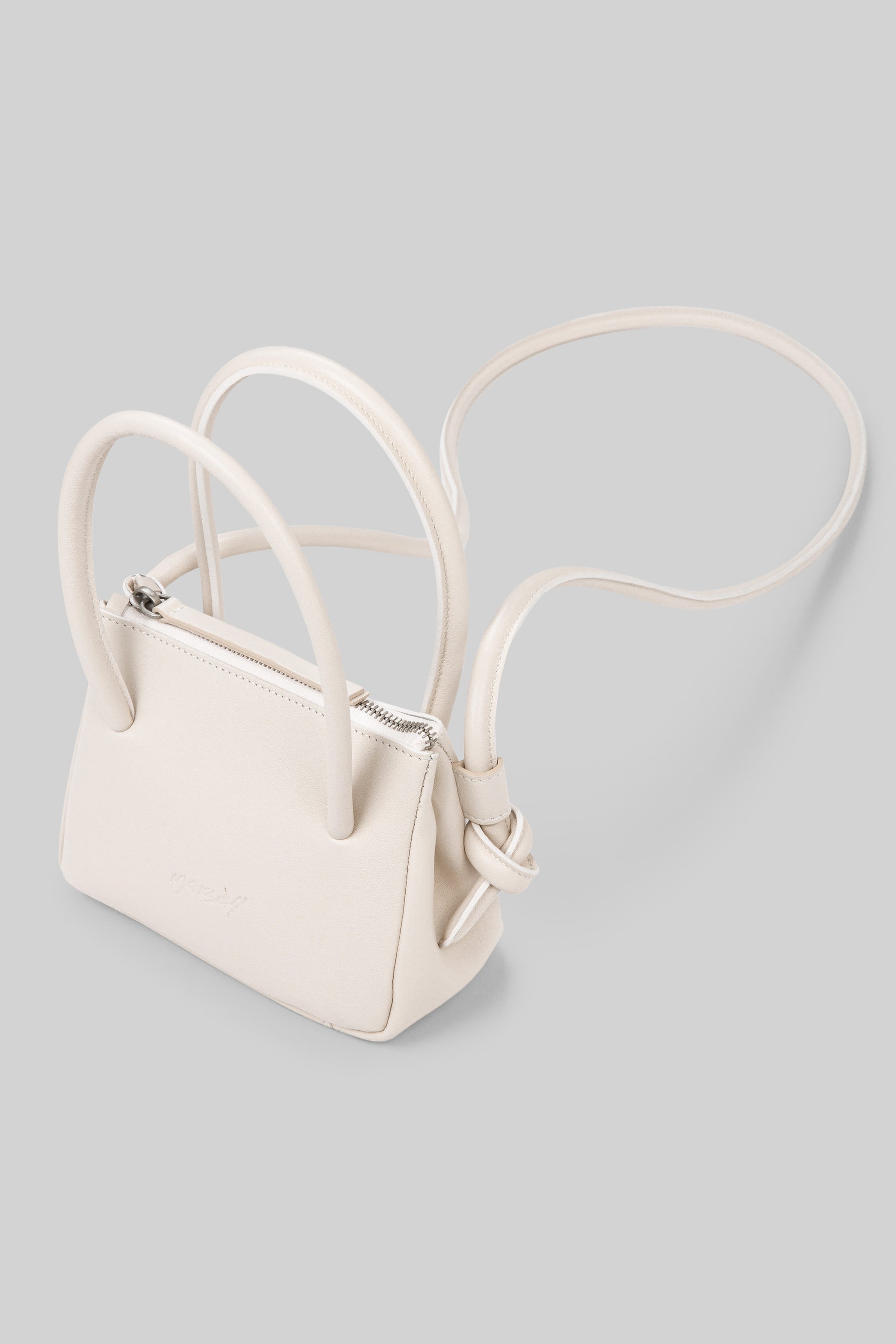 MARSÈLL Sacco Piccolo Leather Bag in Ivory