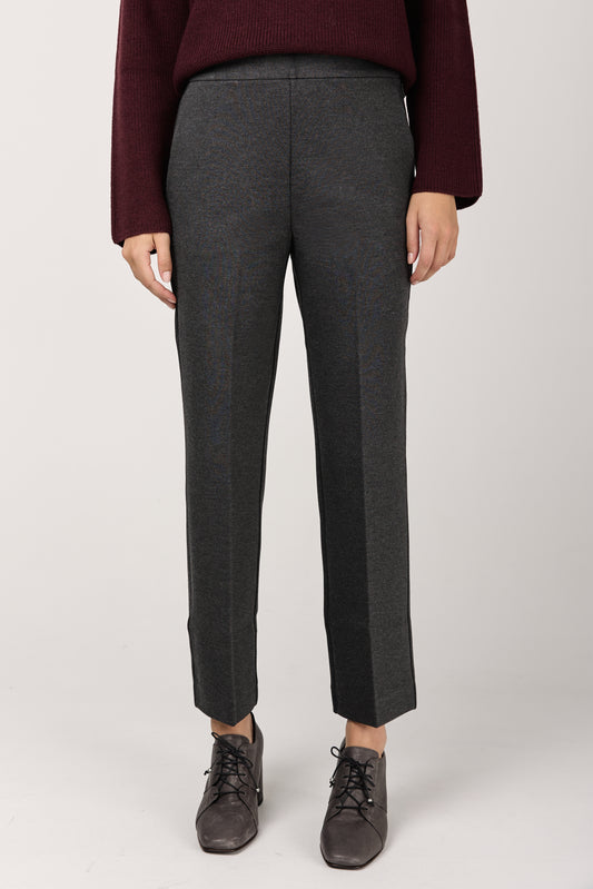 Jeff Jersey Trouser Pant in Dark Grey