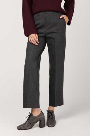 Jeff Jersey Trouser Pant in Dark Grey