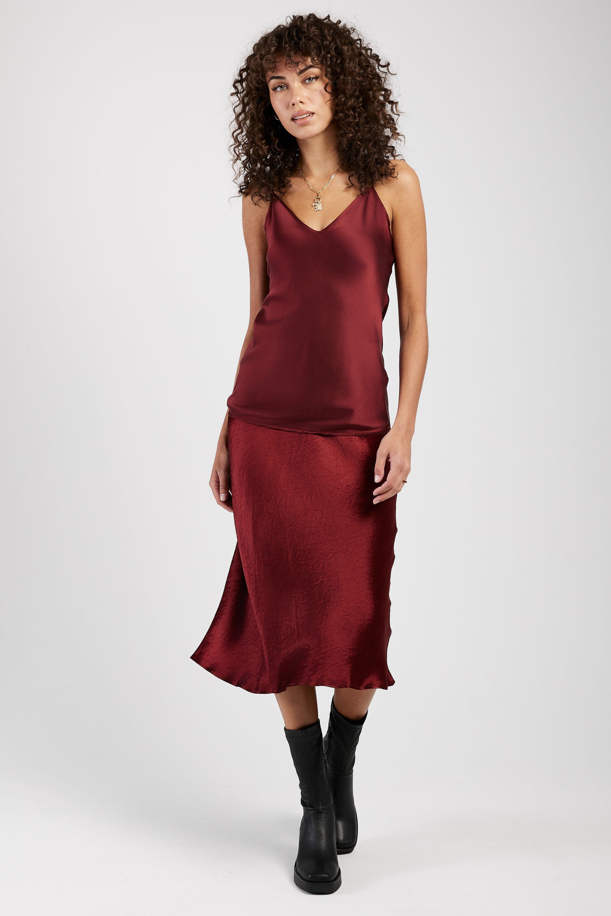 MAX MARA LEISURE Alessio Skirt in Brick Red