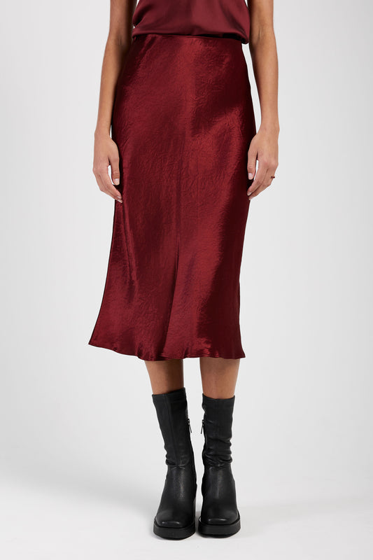 MAX MARA LEISURE Alessio Skirt in Brick Red