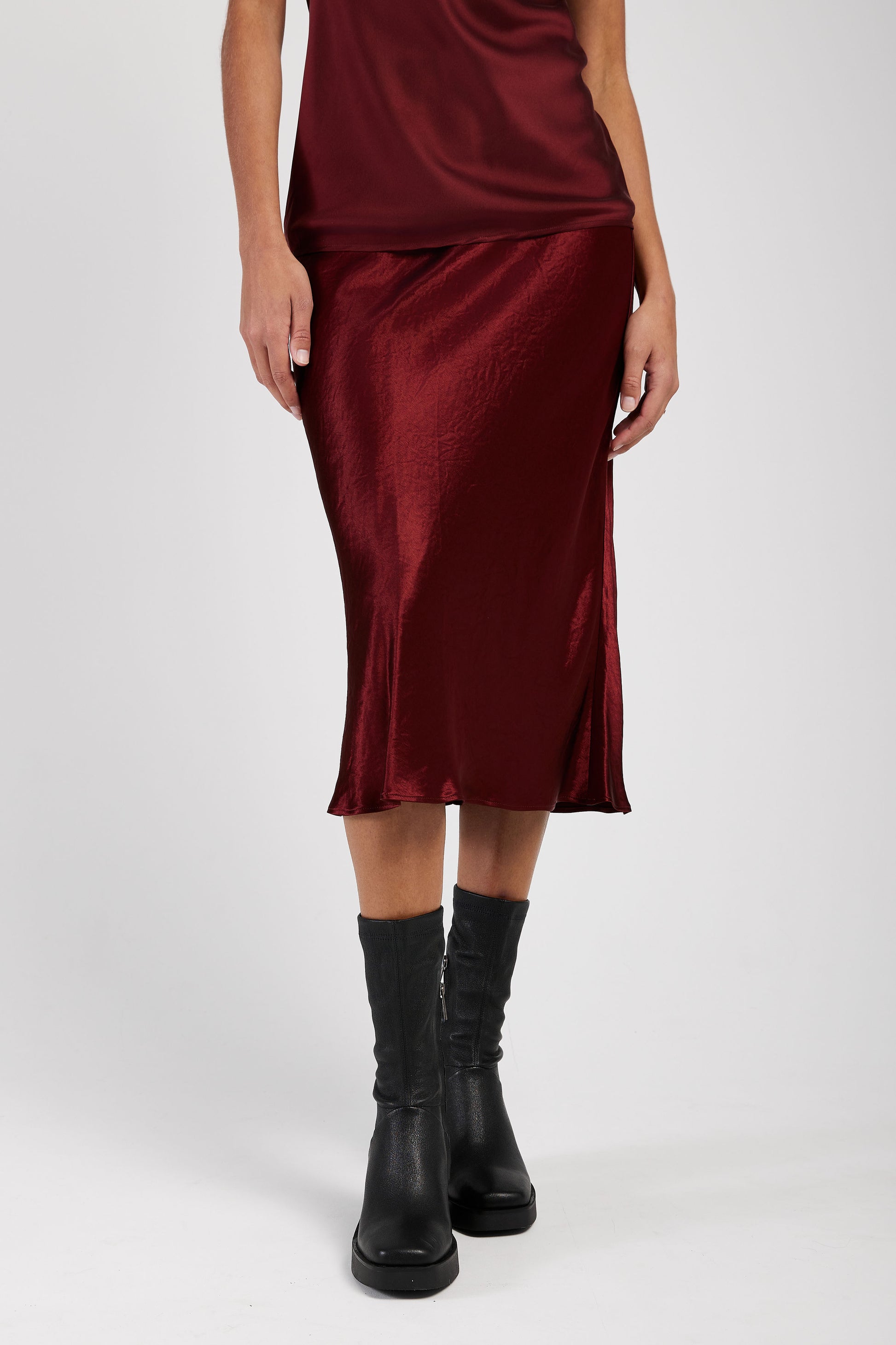 MAX MARA LEISURE Alessio Skirt in Brick Red