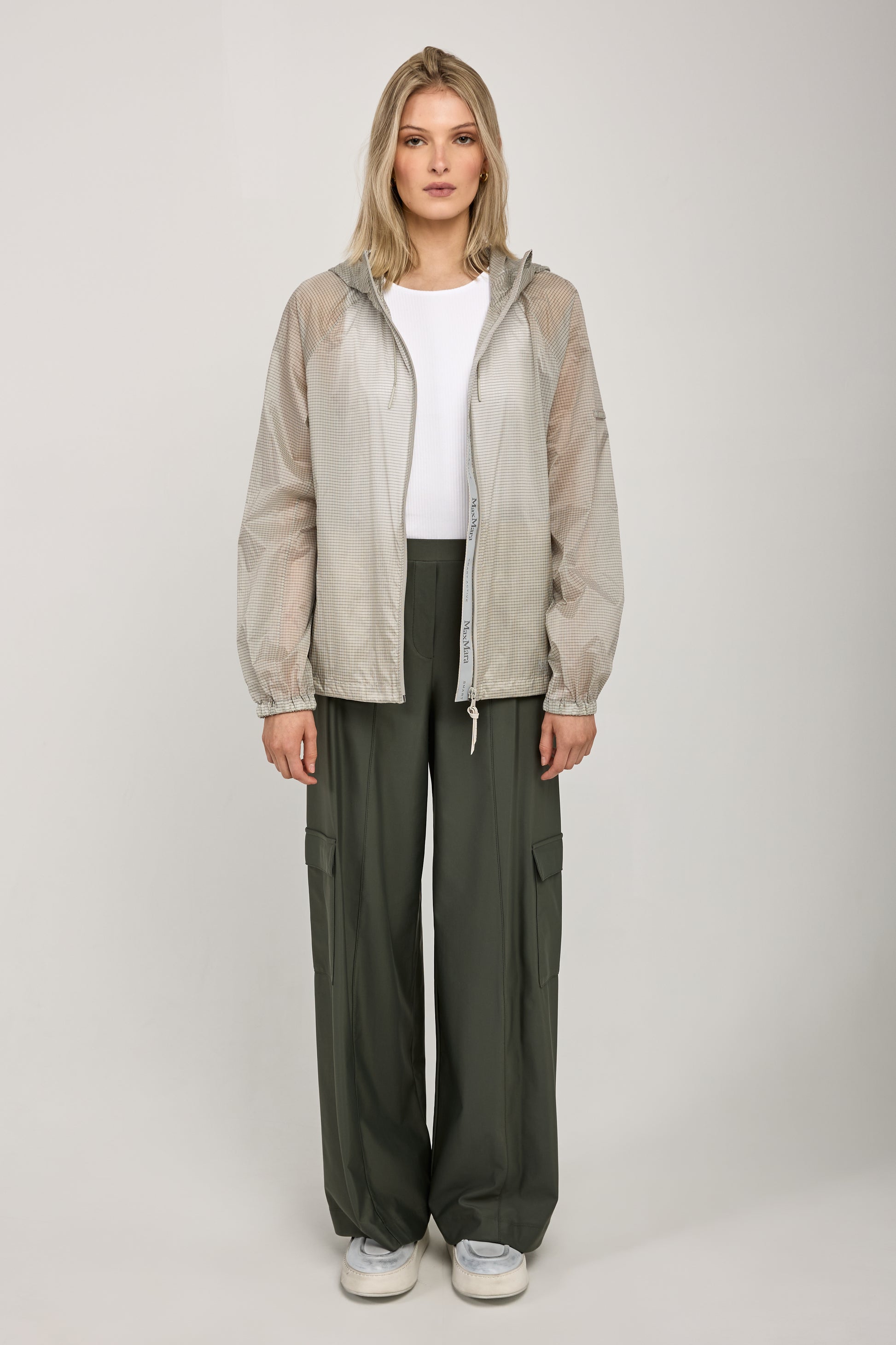 MAX MARA LEISURE Mendoza Rain Jacket in Stone